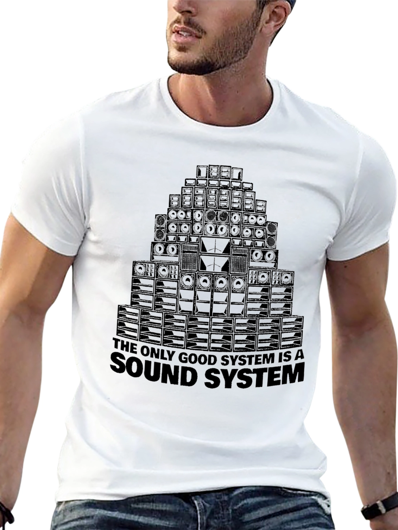 Sound System Stack Graphic Tee