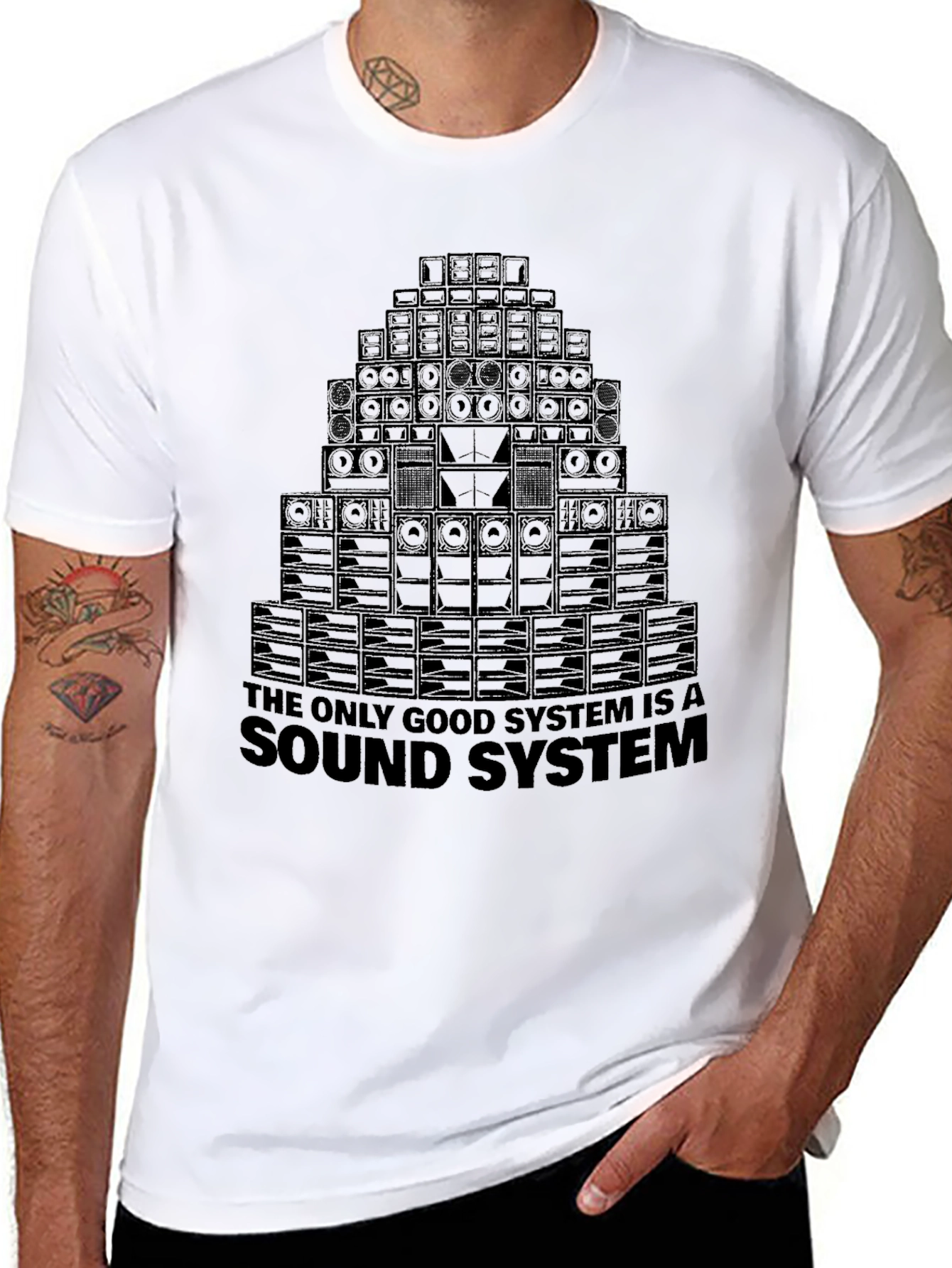 Sound System Stack Graphic Tee