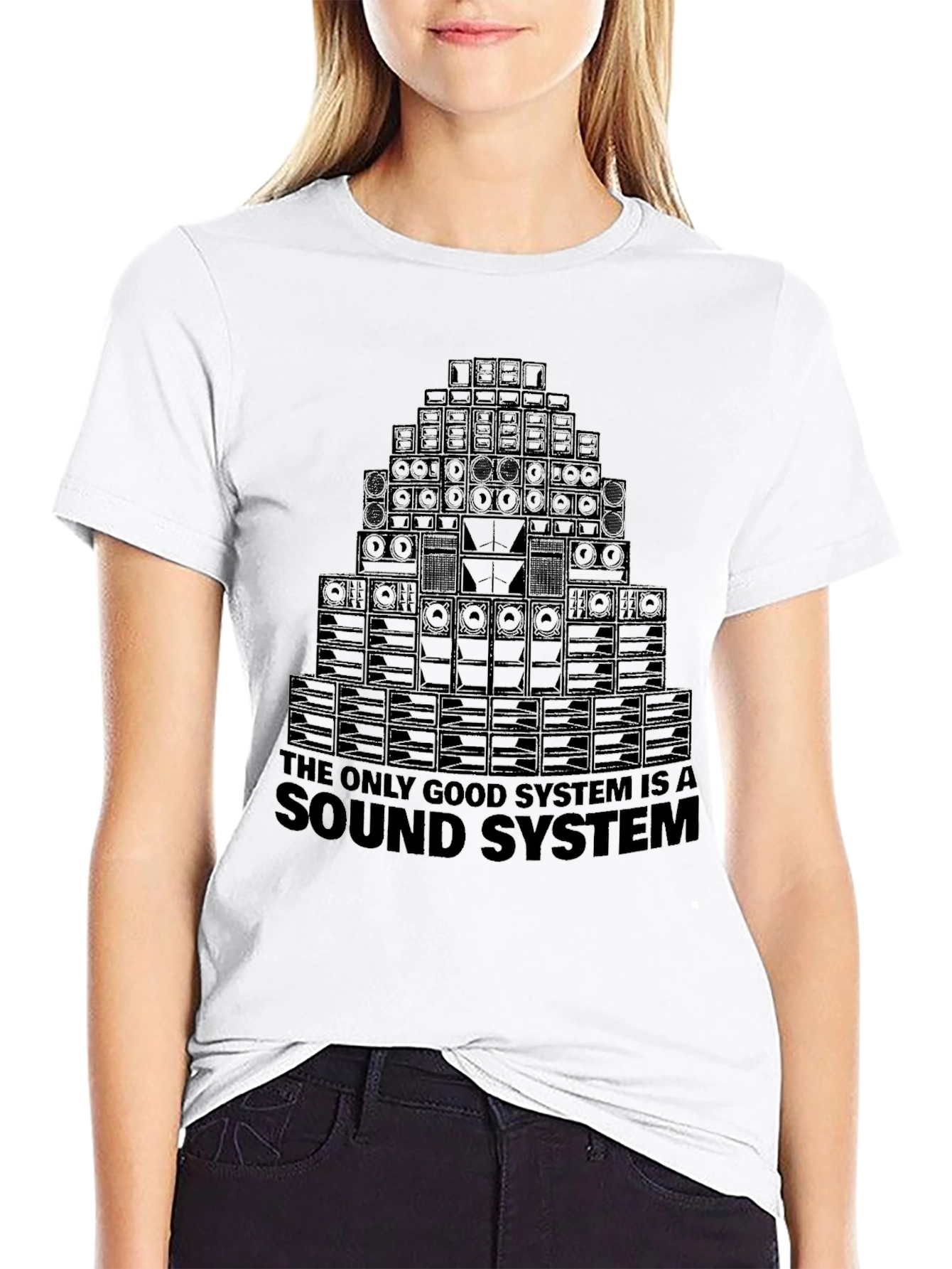 Sound System Stack Graphic Tee
