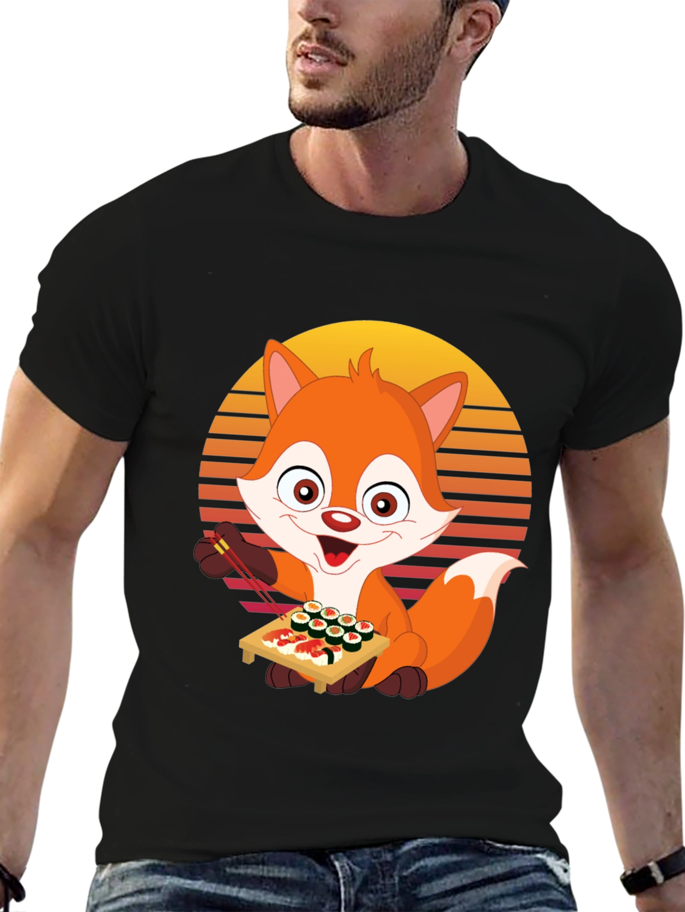Fox Sushi Lover Graphic Tee