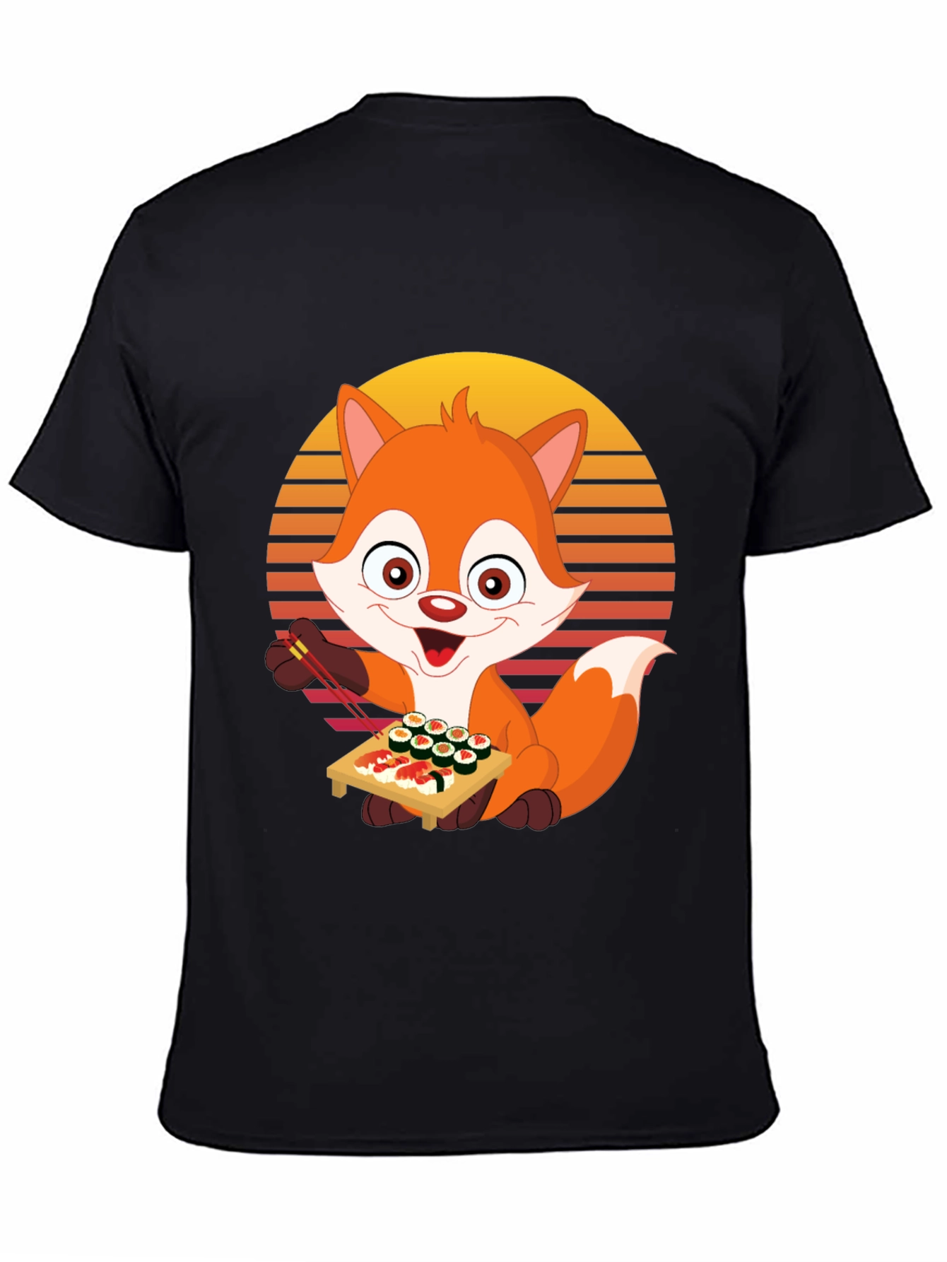 Fox Sushi Lover Graphic Tee