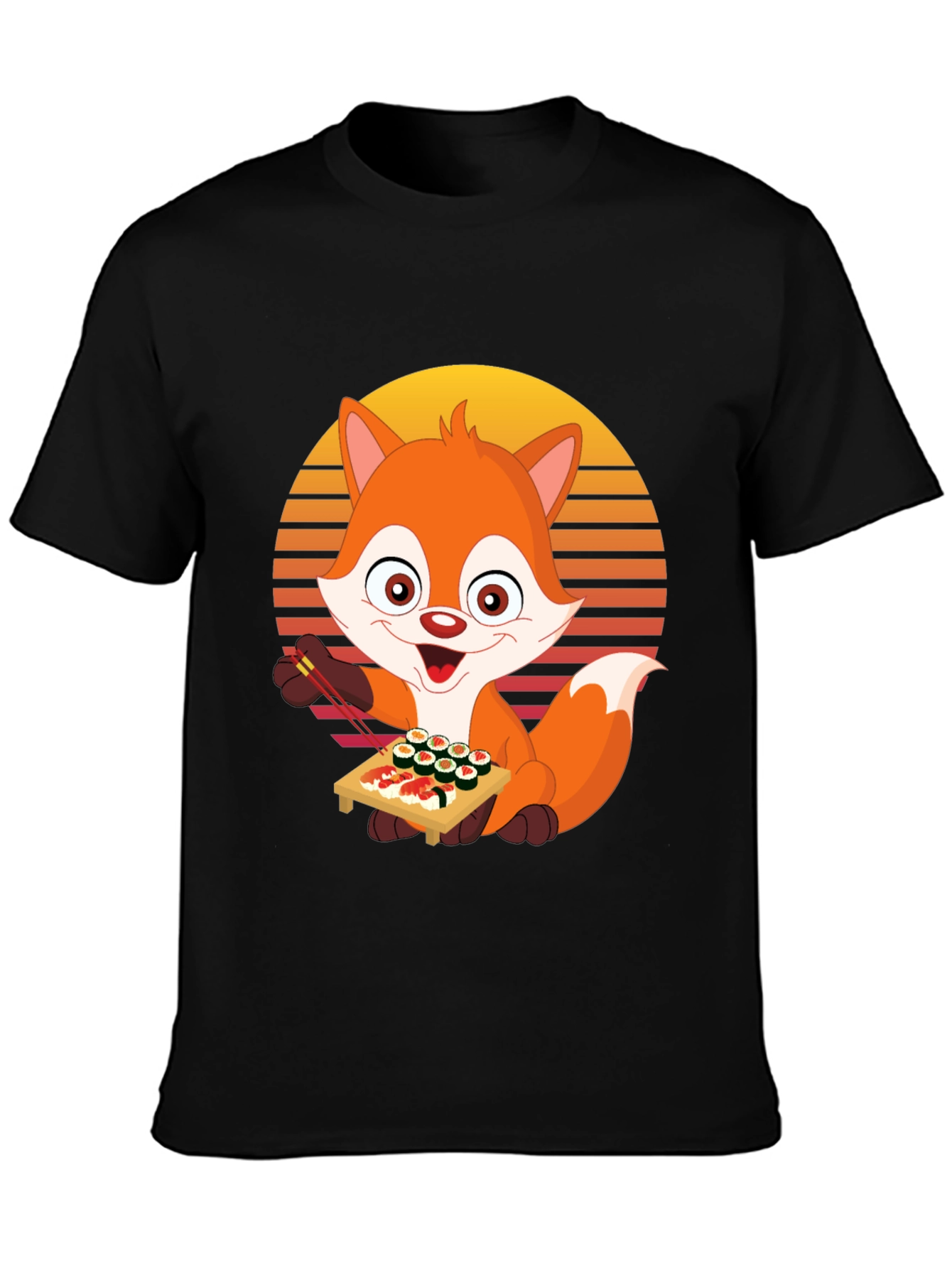 Fox Sushi Lover Graphic Tee