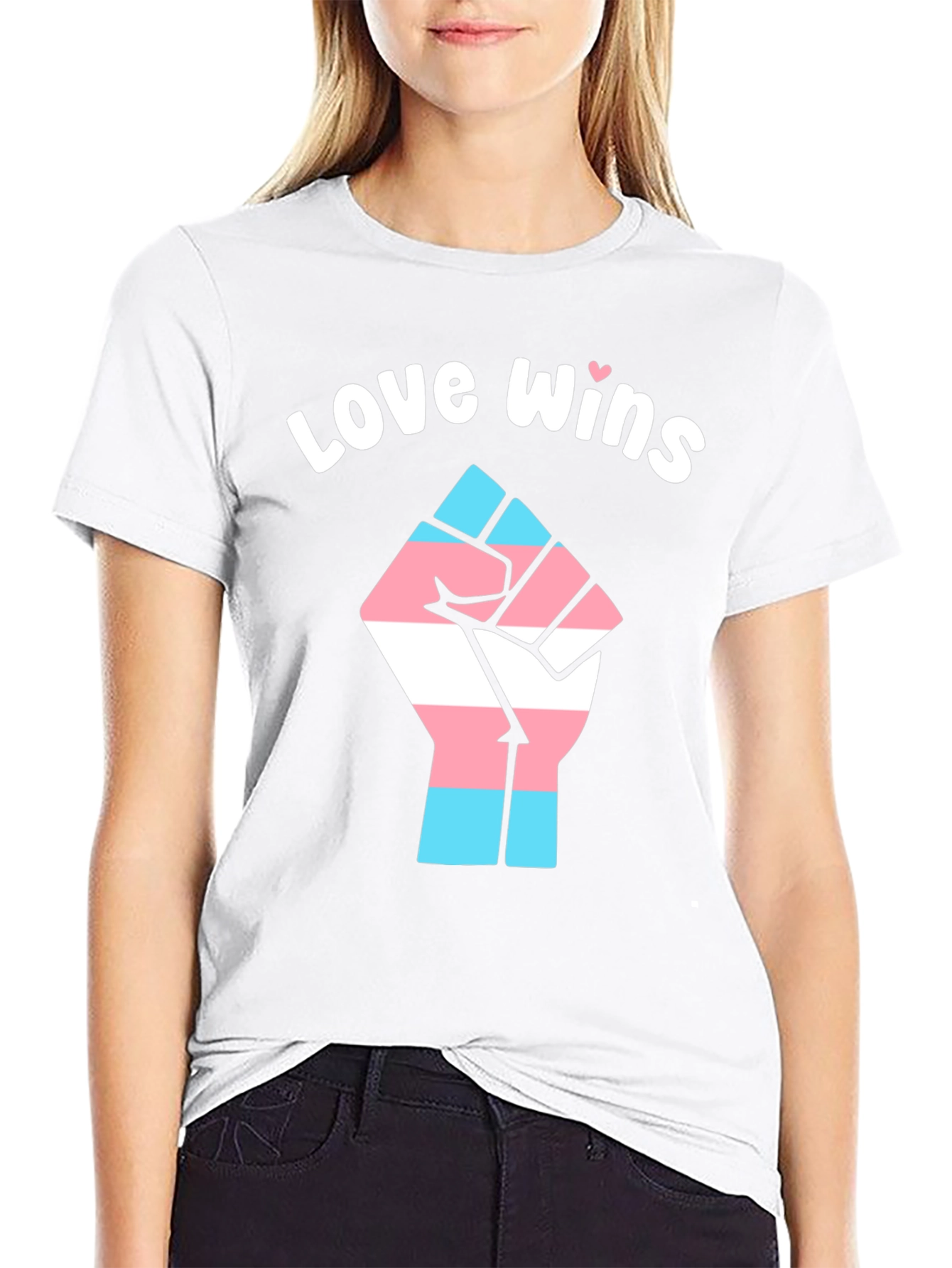Love Wins Transgender Pride Fist T-Shirt