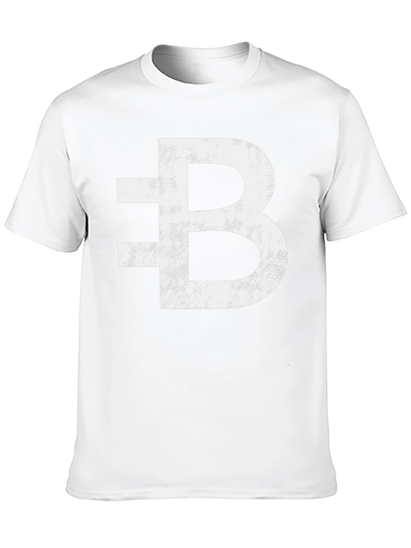 Bitcoin Distressed Logo Black T-Shirt