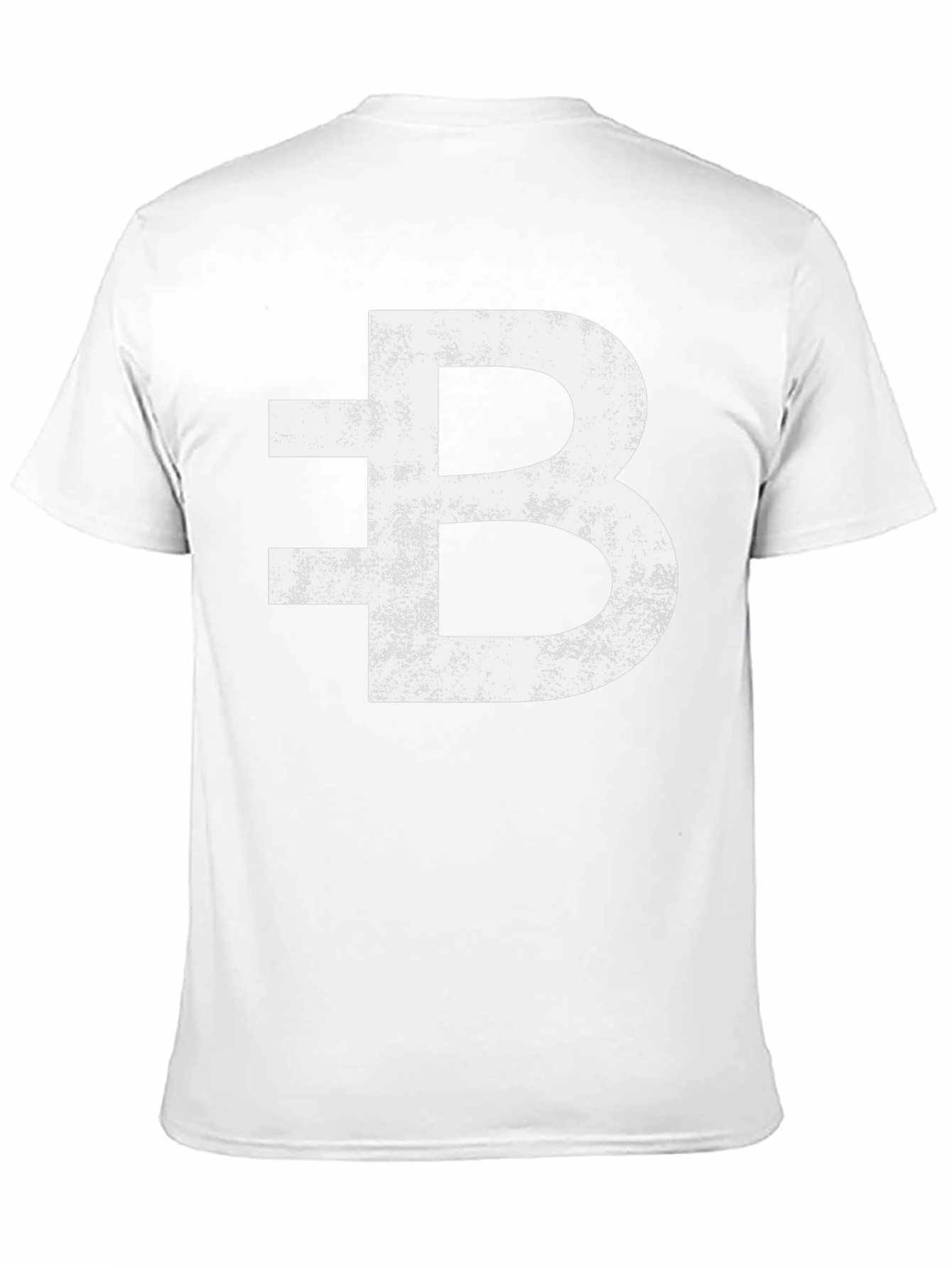 Bitcoin Distressed Logo Black T-Shirt