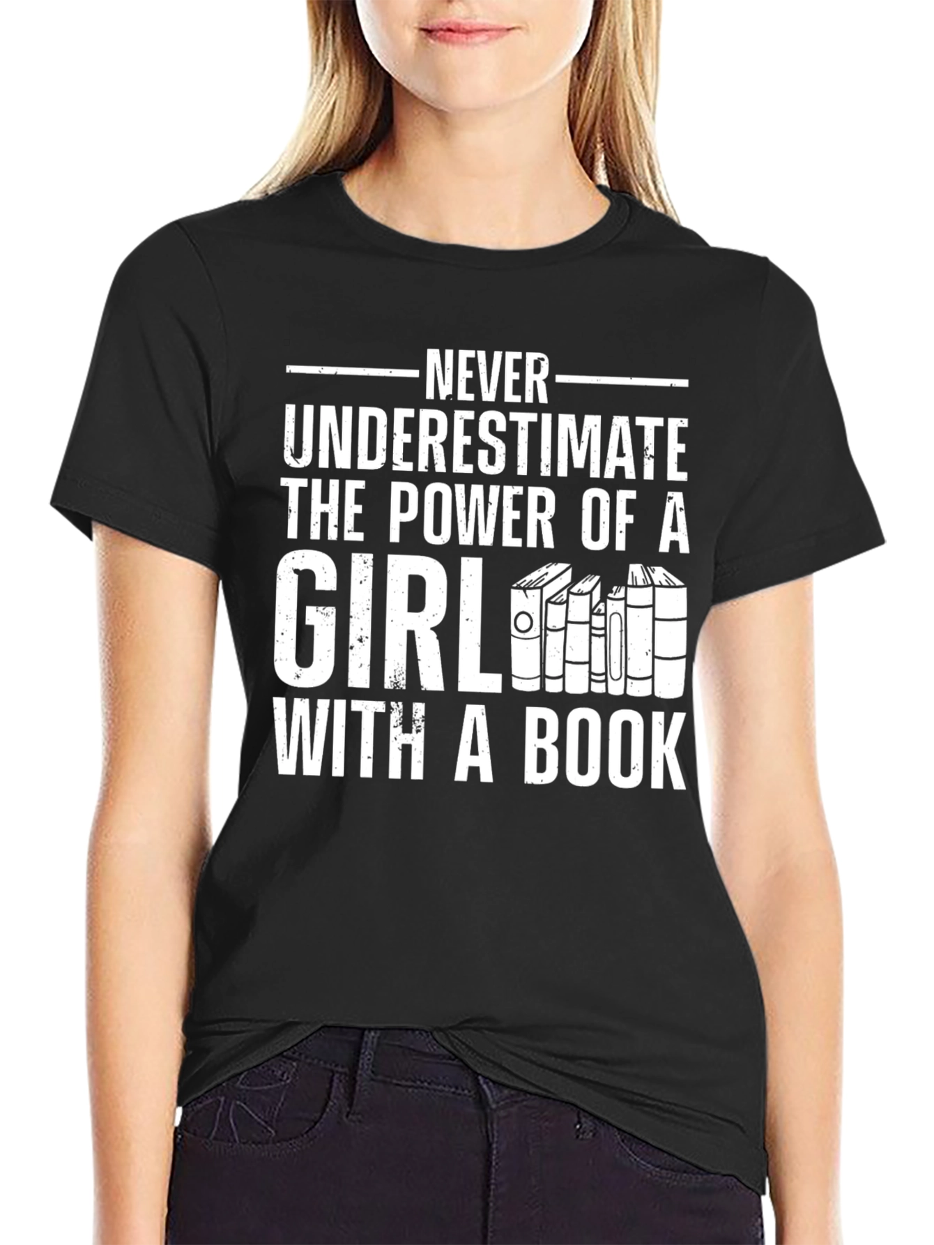 Girl With a Book T-Shirt: Power of Reading