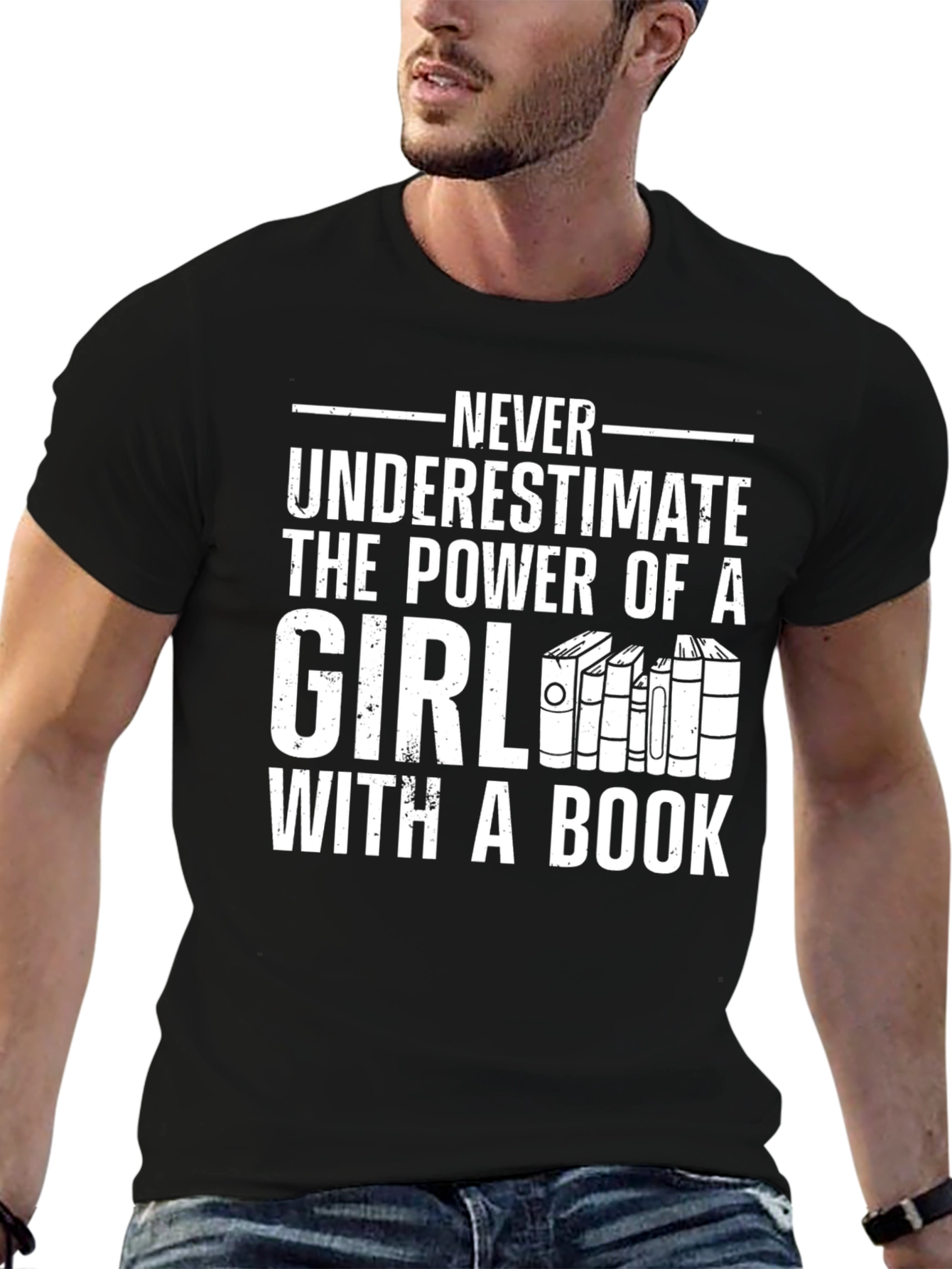 Girl With a Book T-Shirt: Power of Reading
