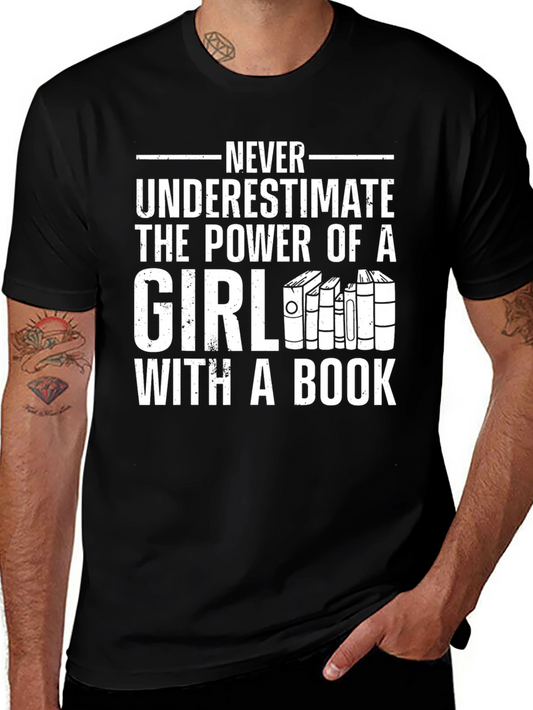Girl With a Book T-Shirt: Power of Reading