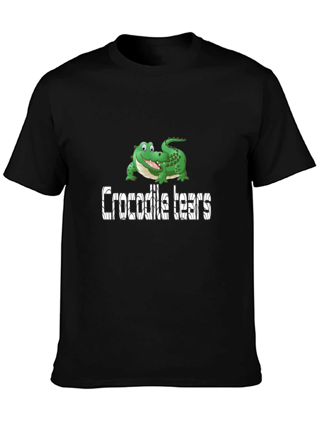 Crocodile Tears Graphic Tee - Funny Animal Humor