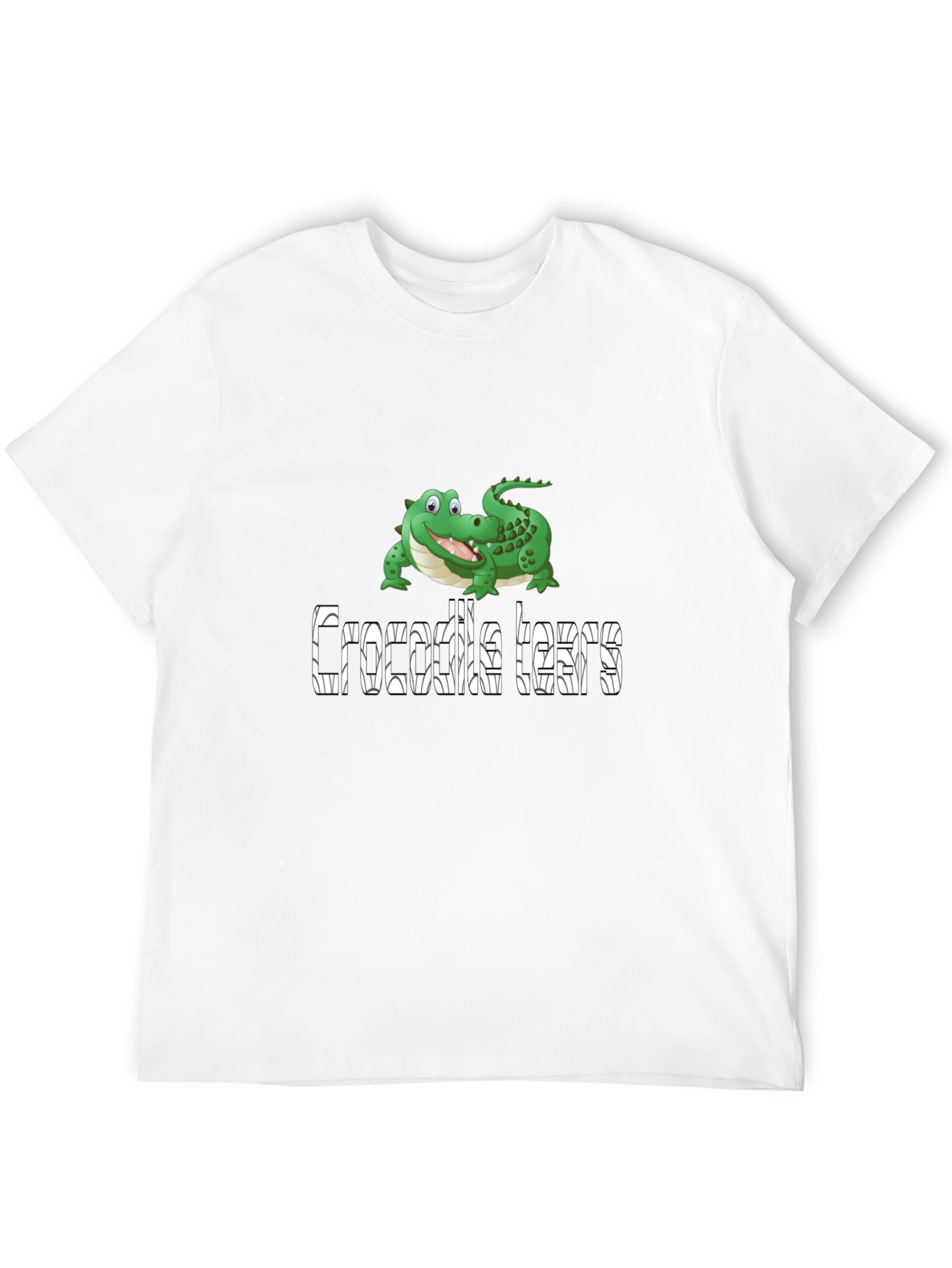 Crocodile Tears Graphic Tee - Funny Animal Humor