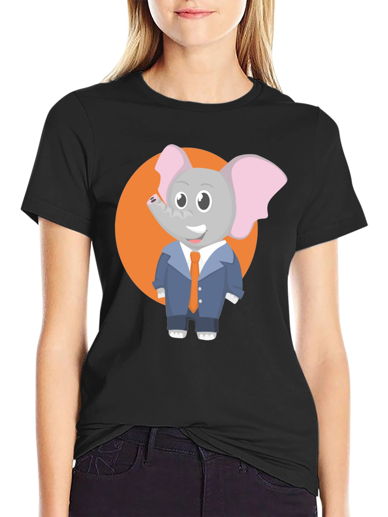 Elephant in Suit T-Shirt - Mens Graphic Tee