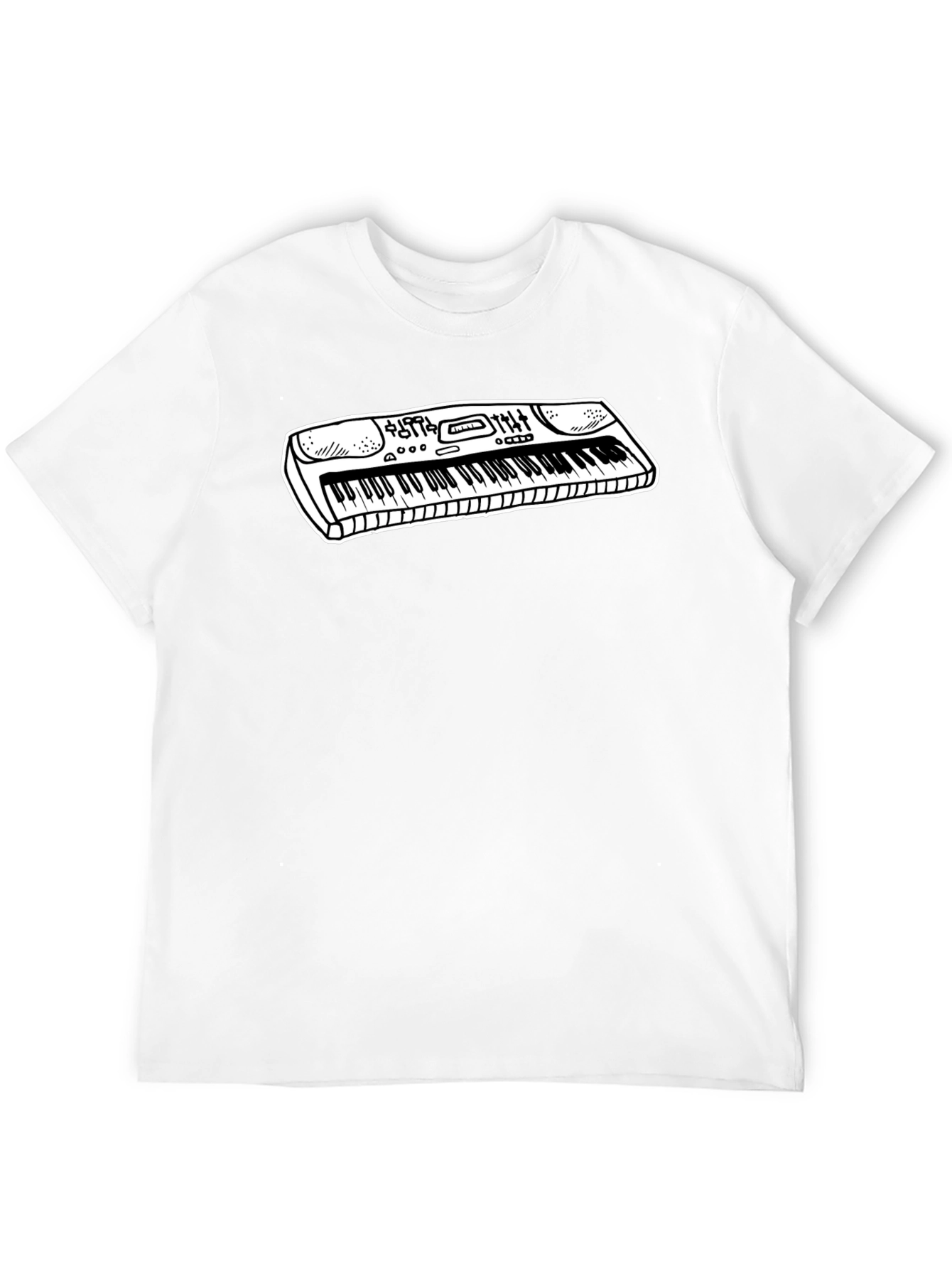 Keyboard Graphic Tee - Music Lover Shirt