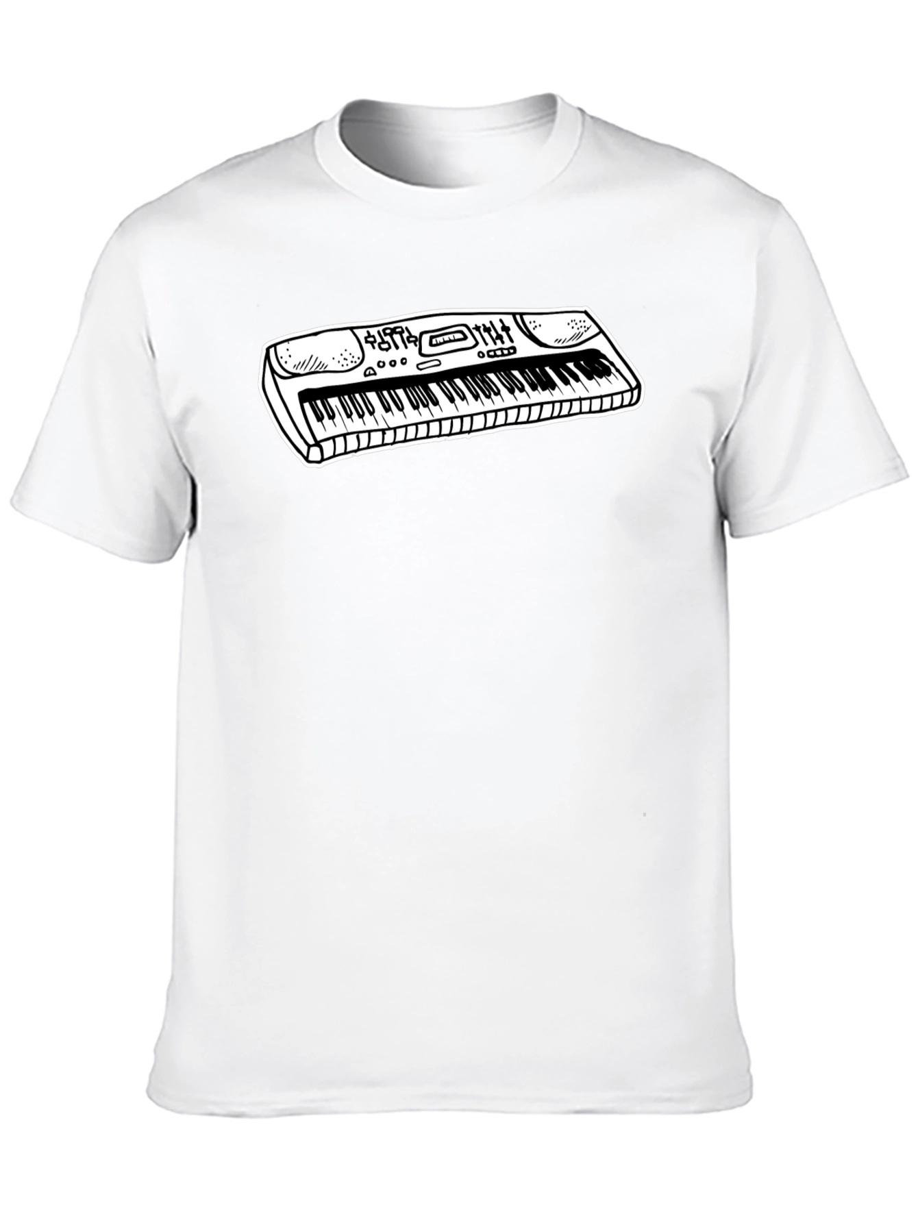 Keyboard Graphic Tee - Music Lover Shirt