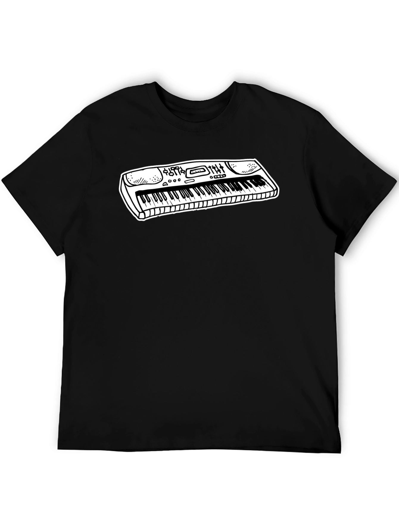 Keyboard Graphic Tee - Music Lover Shirt