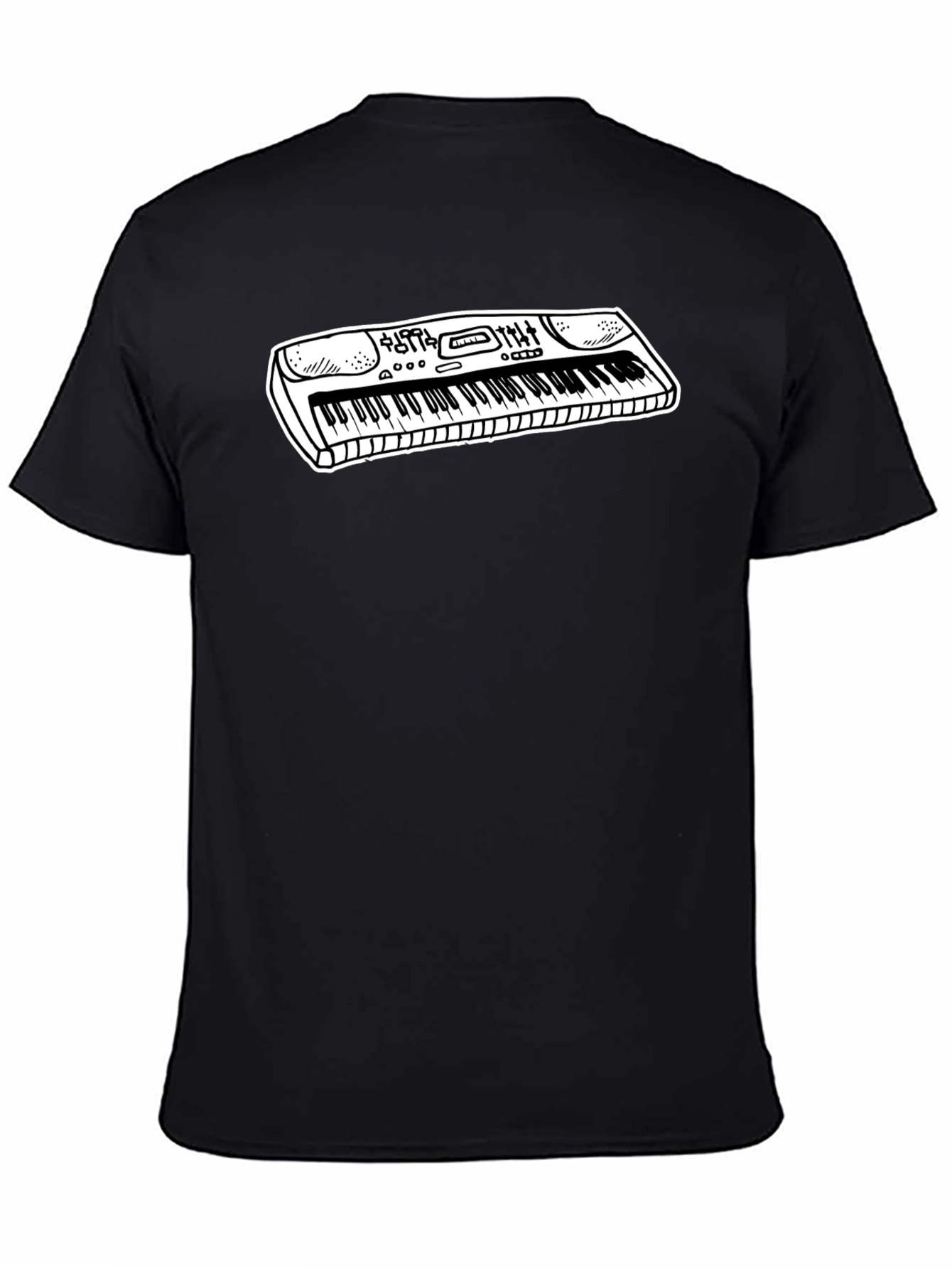 Keyboard Graphic Tee - Music Lover Shirt