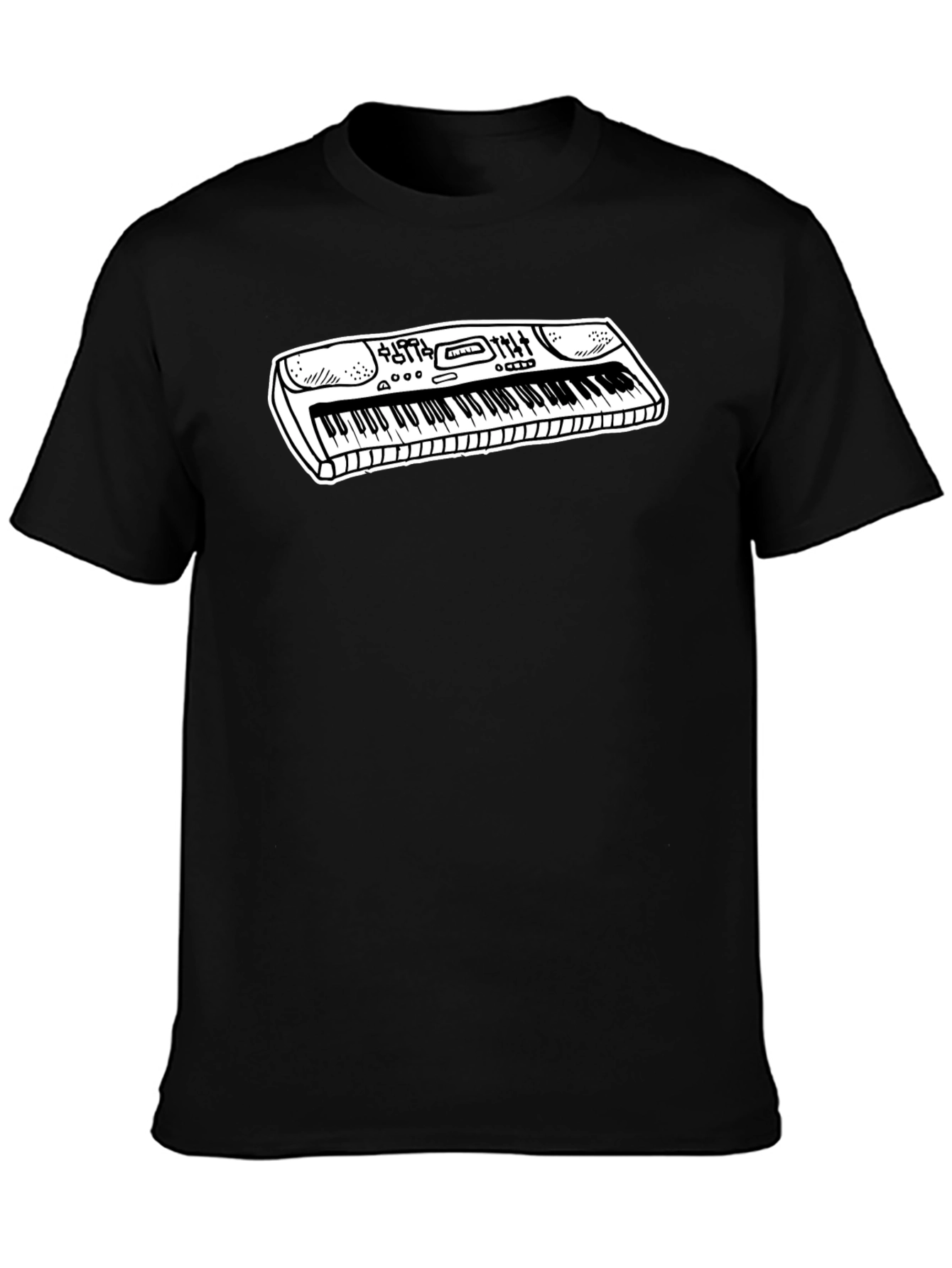 Keyboard Graphic Tee - Music Lover Shirt