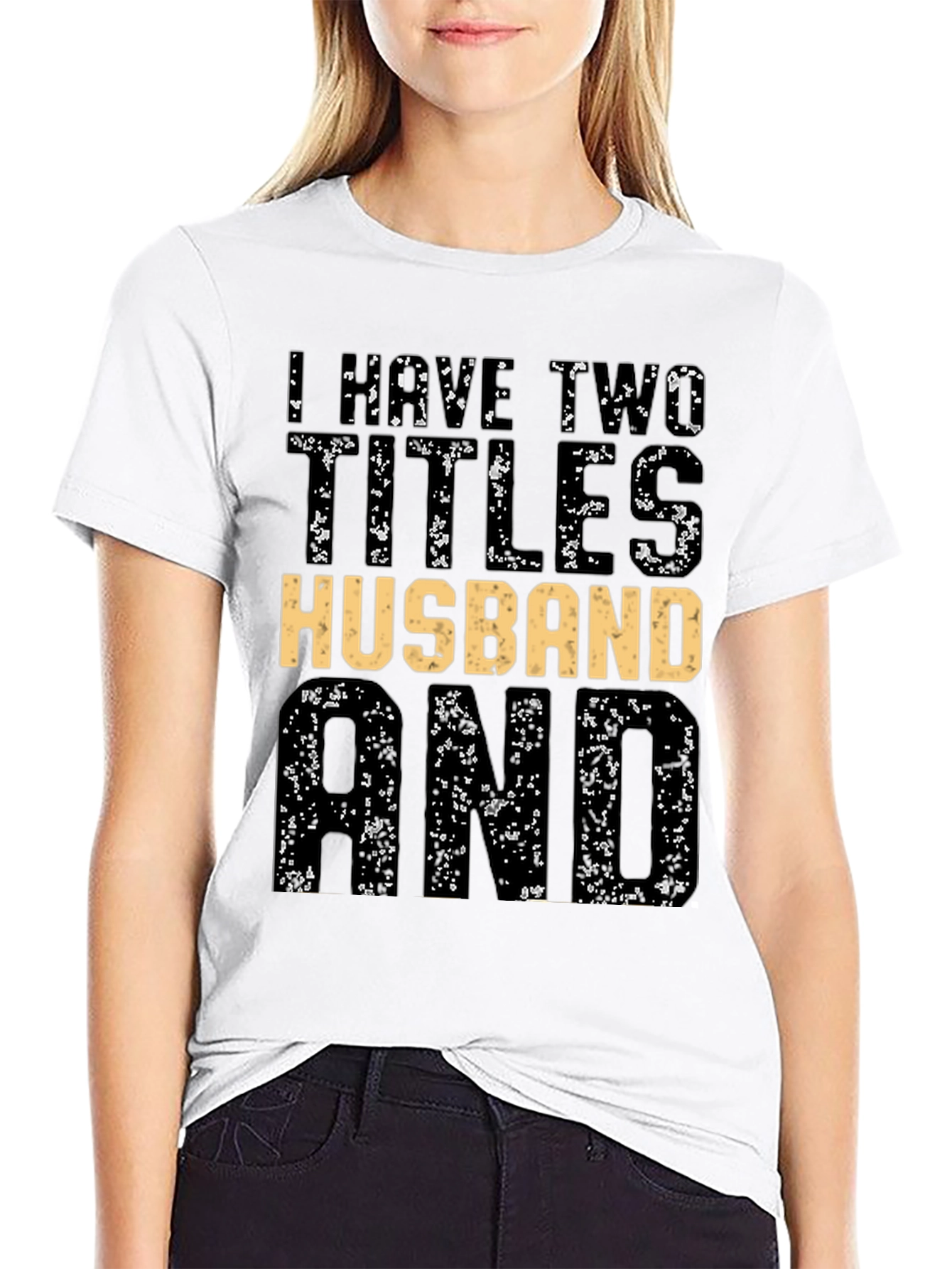Husband and Dad Black Graphic Tee