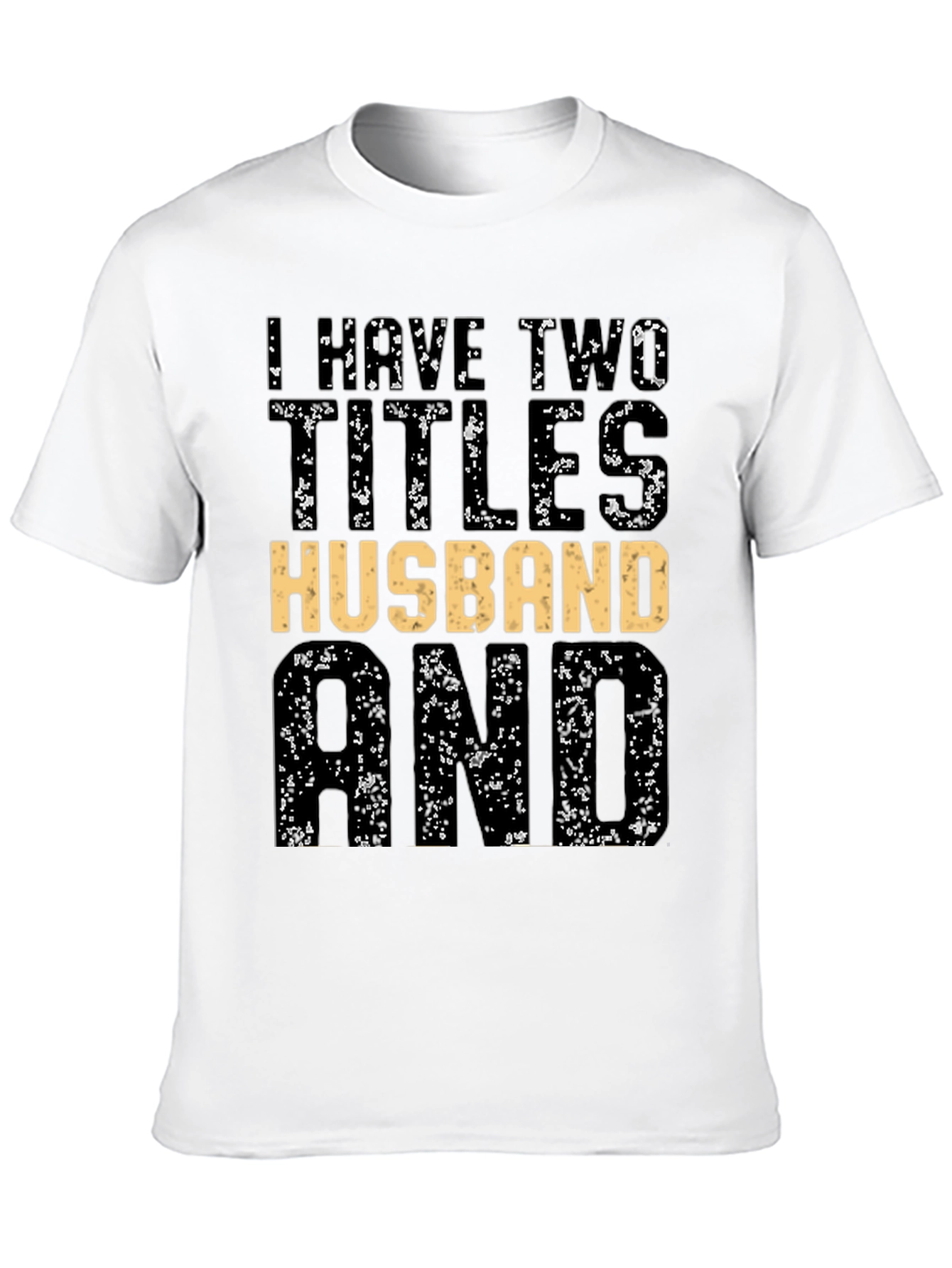 Husband and Dad Black Graphic Tee