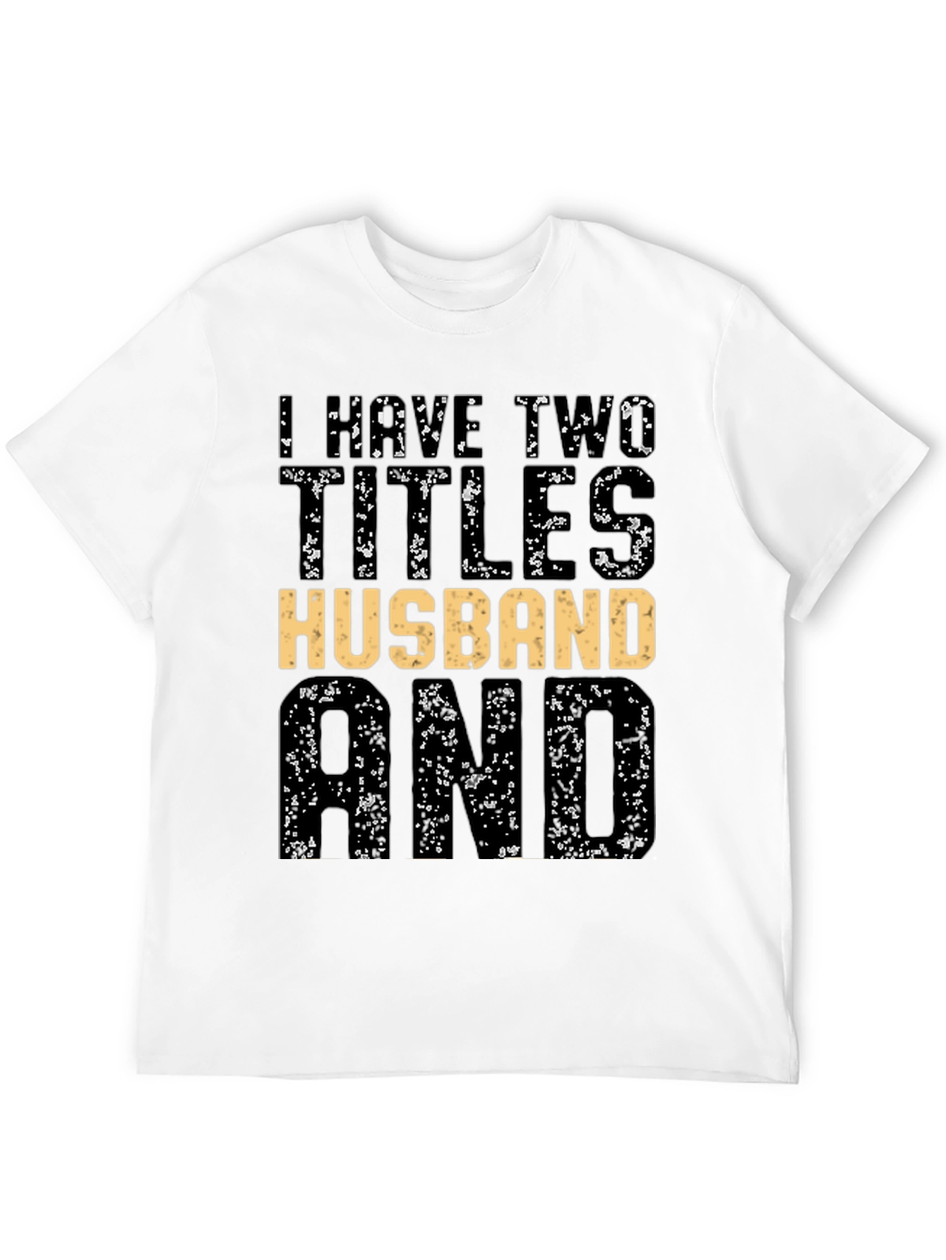 Husband and Dad Black Graphic Tee