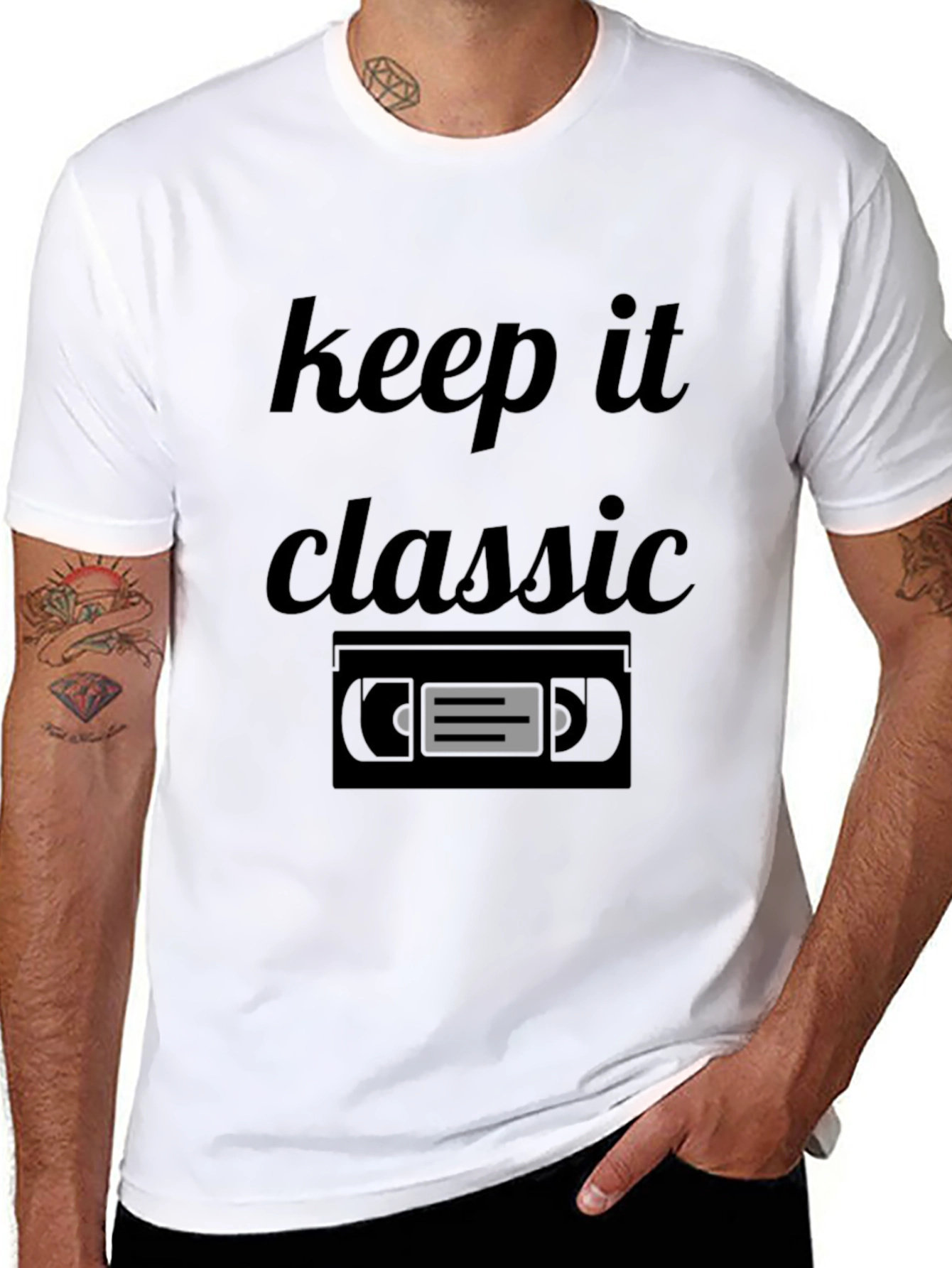 Keep It Classic Retro VHS Tape T-Shirt
