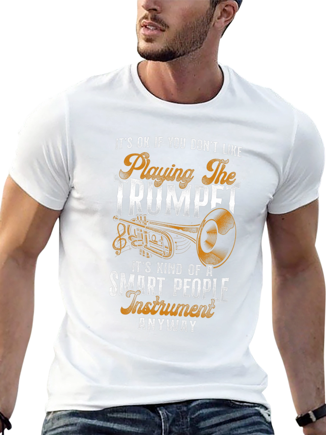Funny Trumpet Player T-Shirt - Smart People Instrument