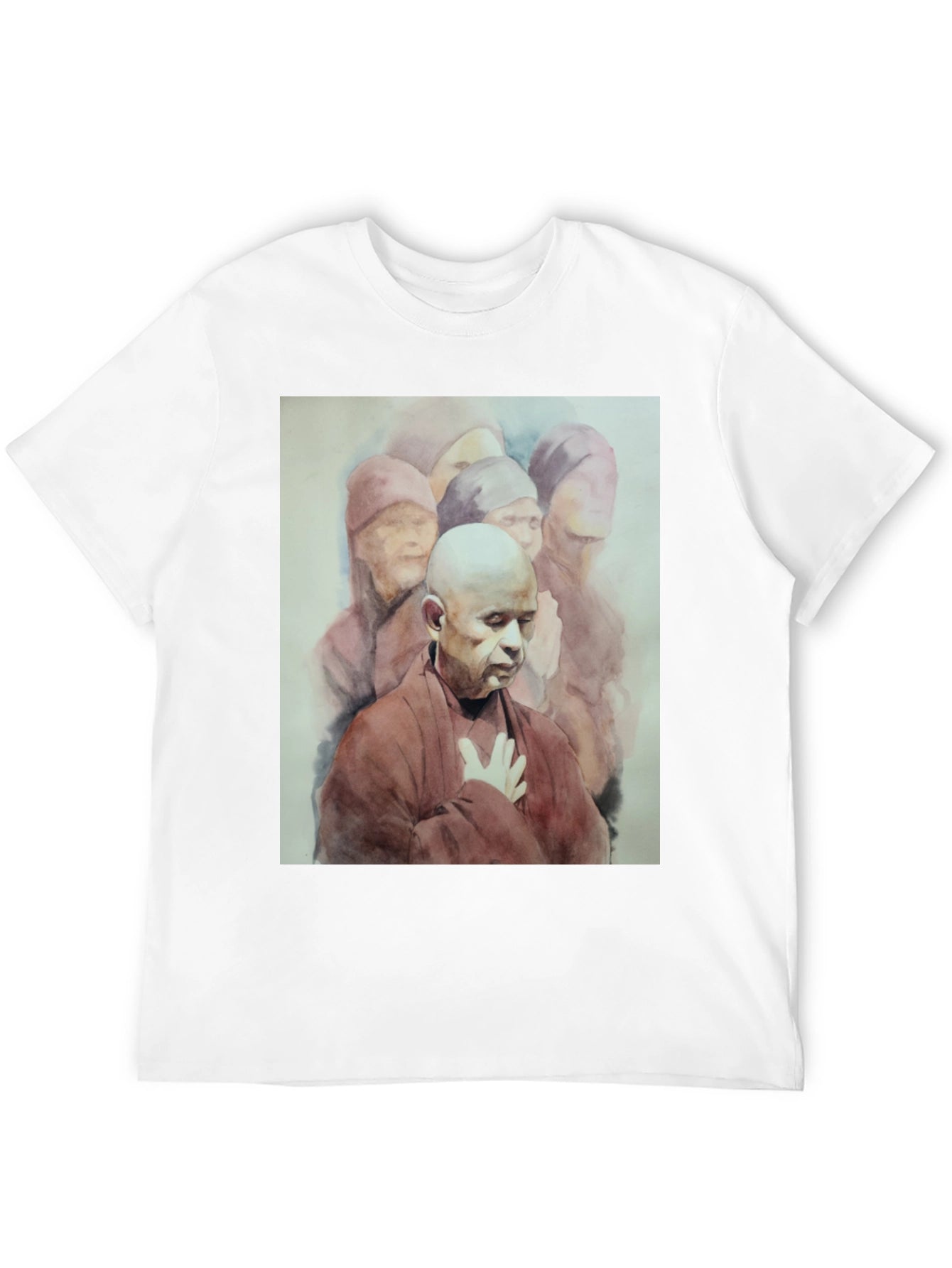 Monk Graphic Tee - Spiritual Design Soft Cotton