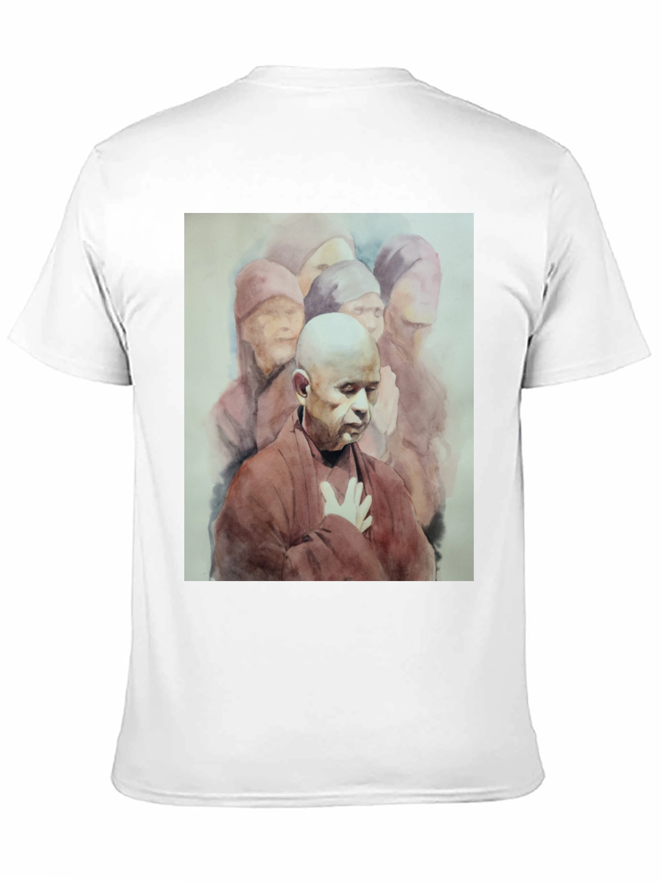 Monk Graphic Tee - Spiritual Design Soft Cotton