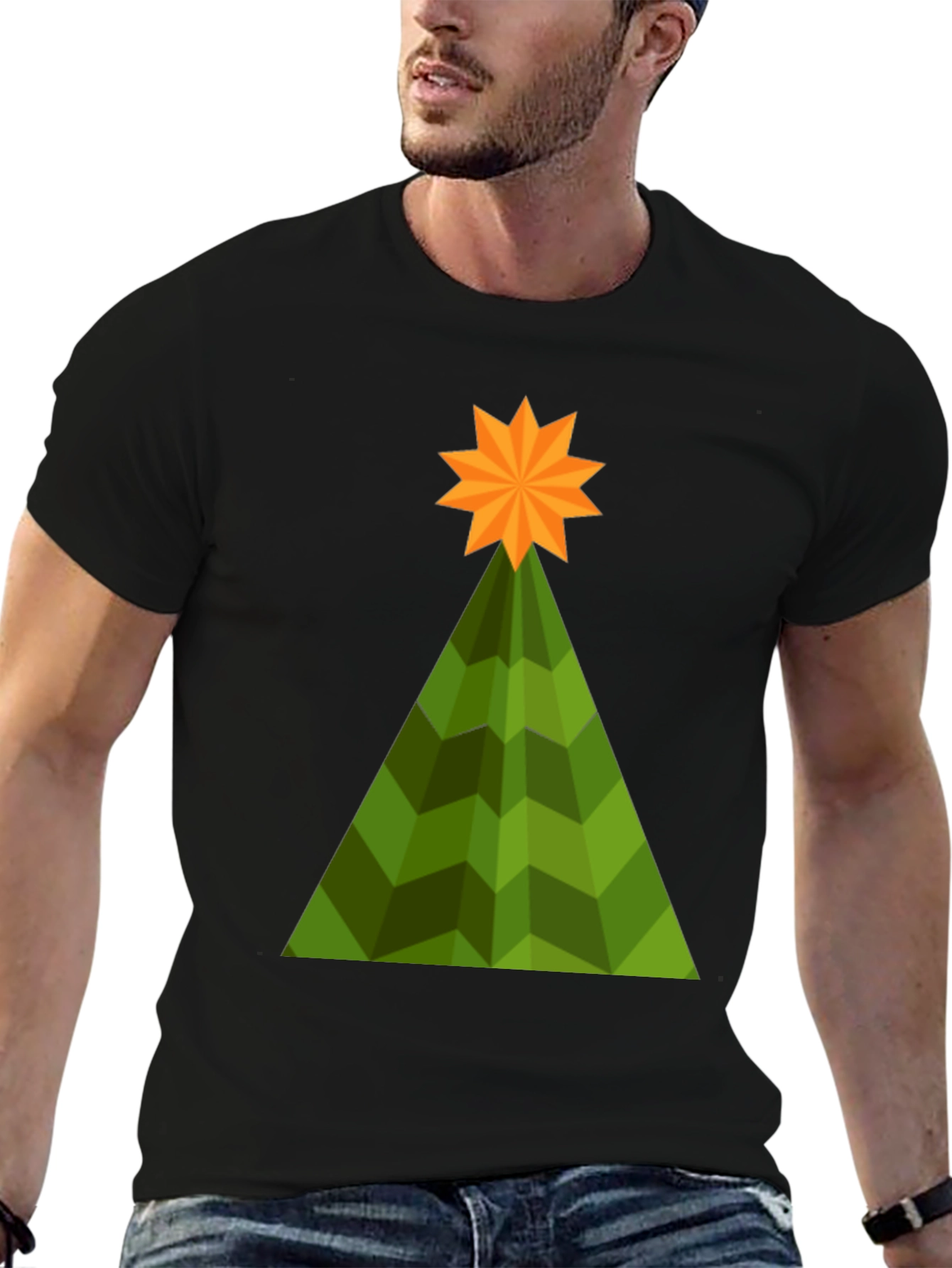 Geometric Christmas Tree T-Shirt