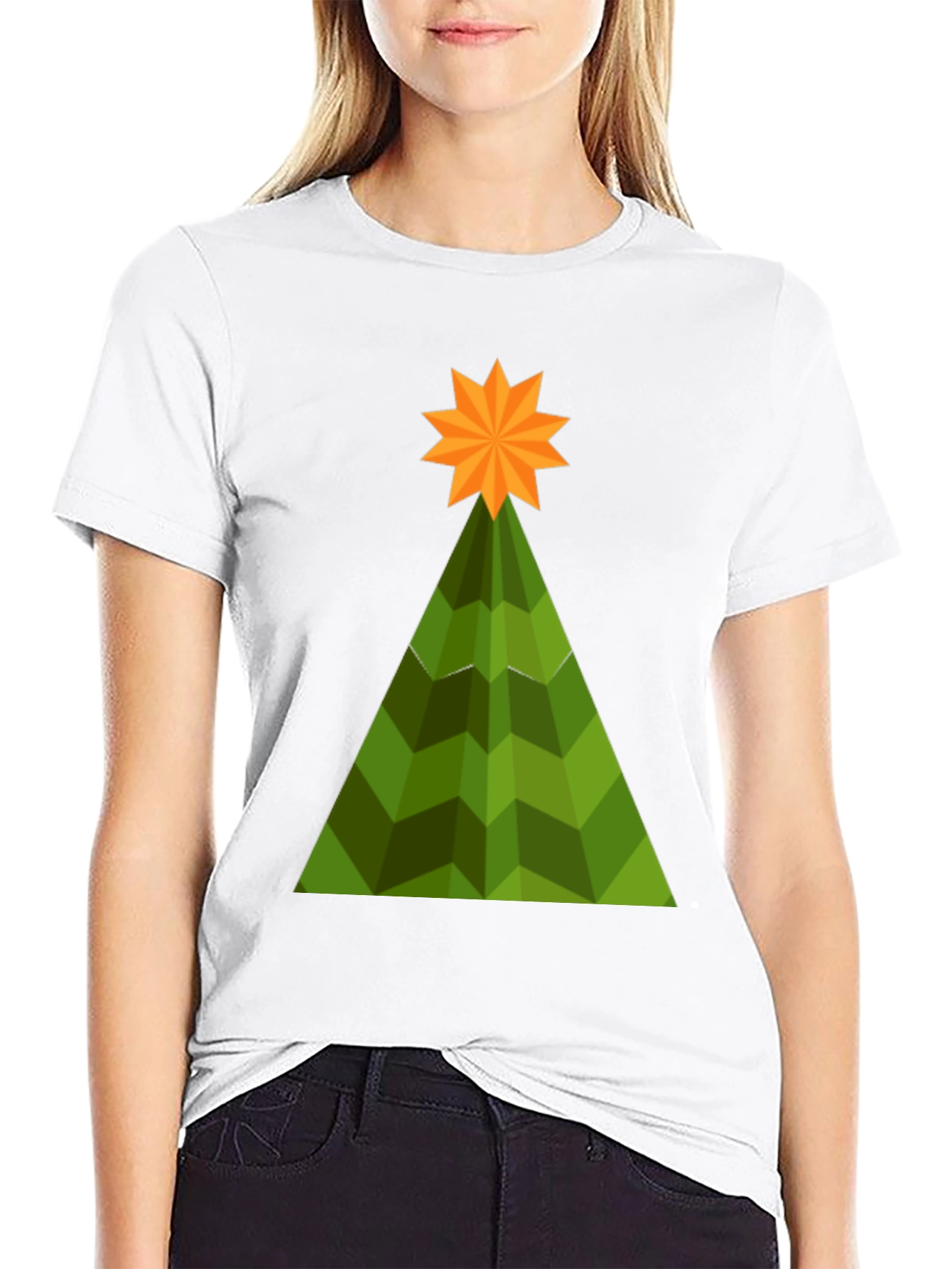 Geometric Christmas Tree T-Shirt