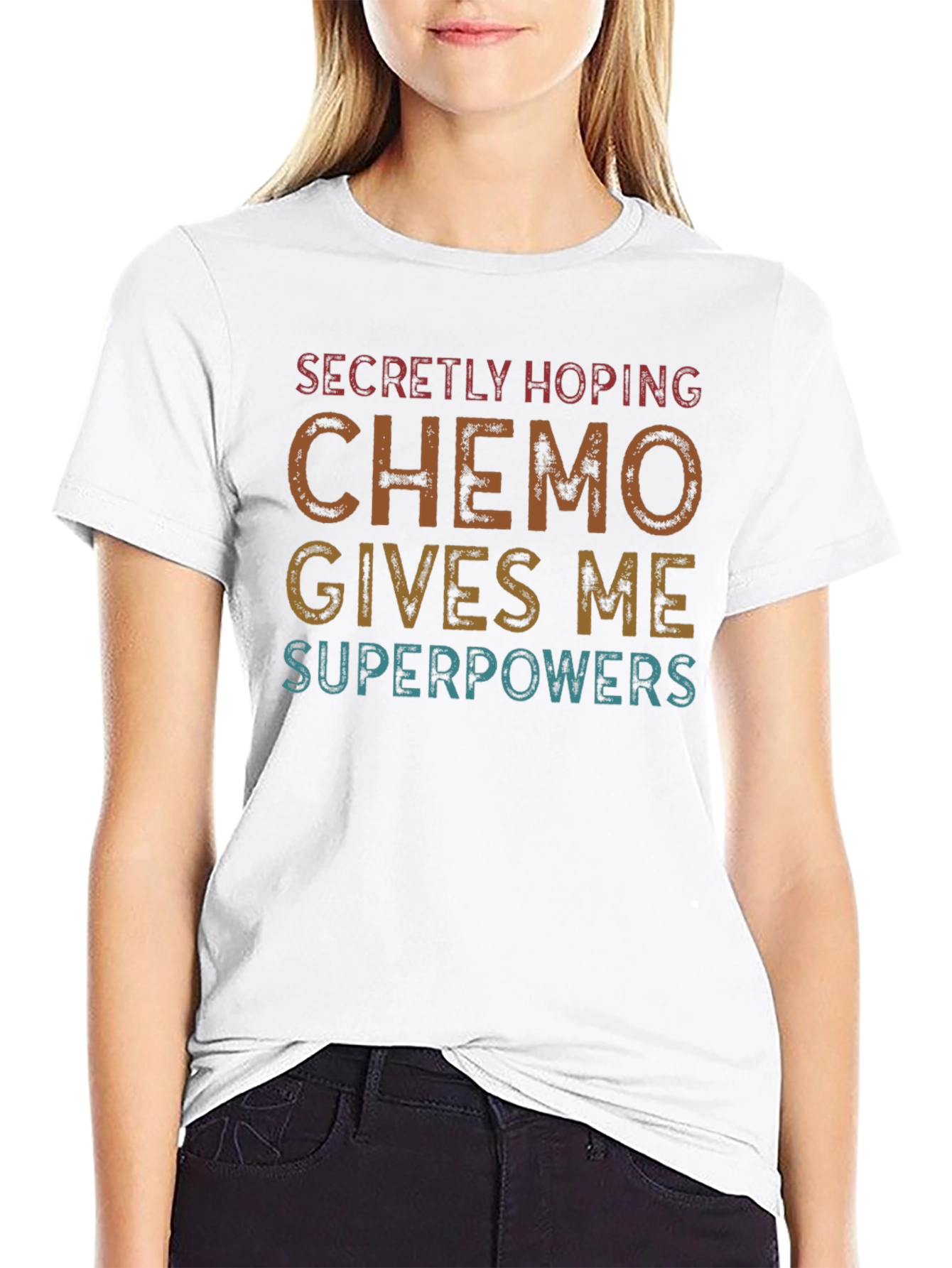 Chemo Superpowers T-Shirt - Hopeful Cancer Survivor Tee