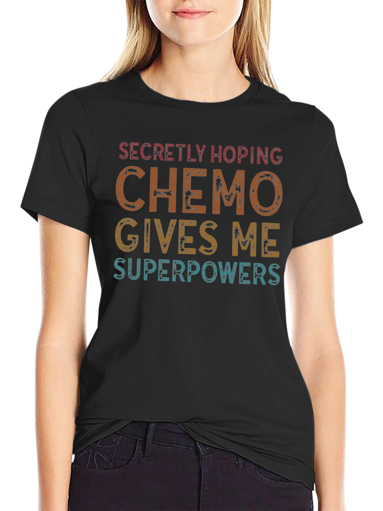 Chemo Superpowers T-Shirt - Hopeful Cancer Survivor Tee