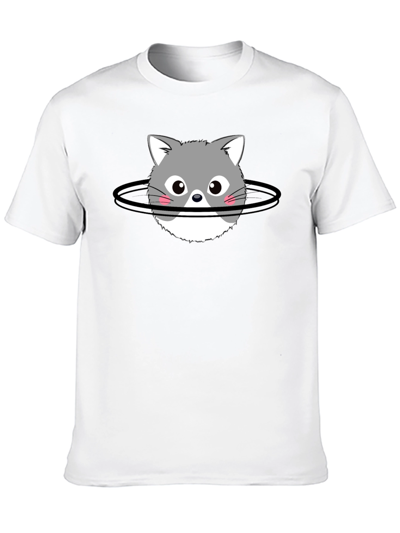 Cat Planet T-Shirt - Black Cotton Graphic Tee