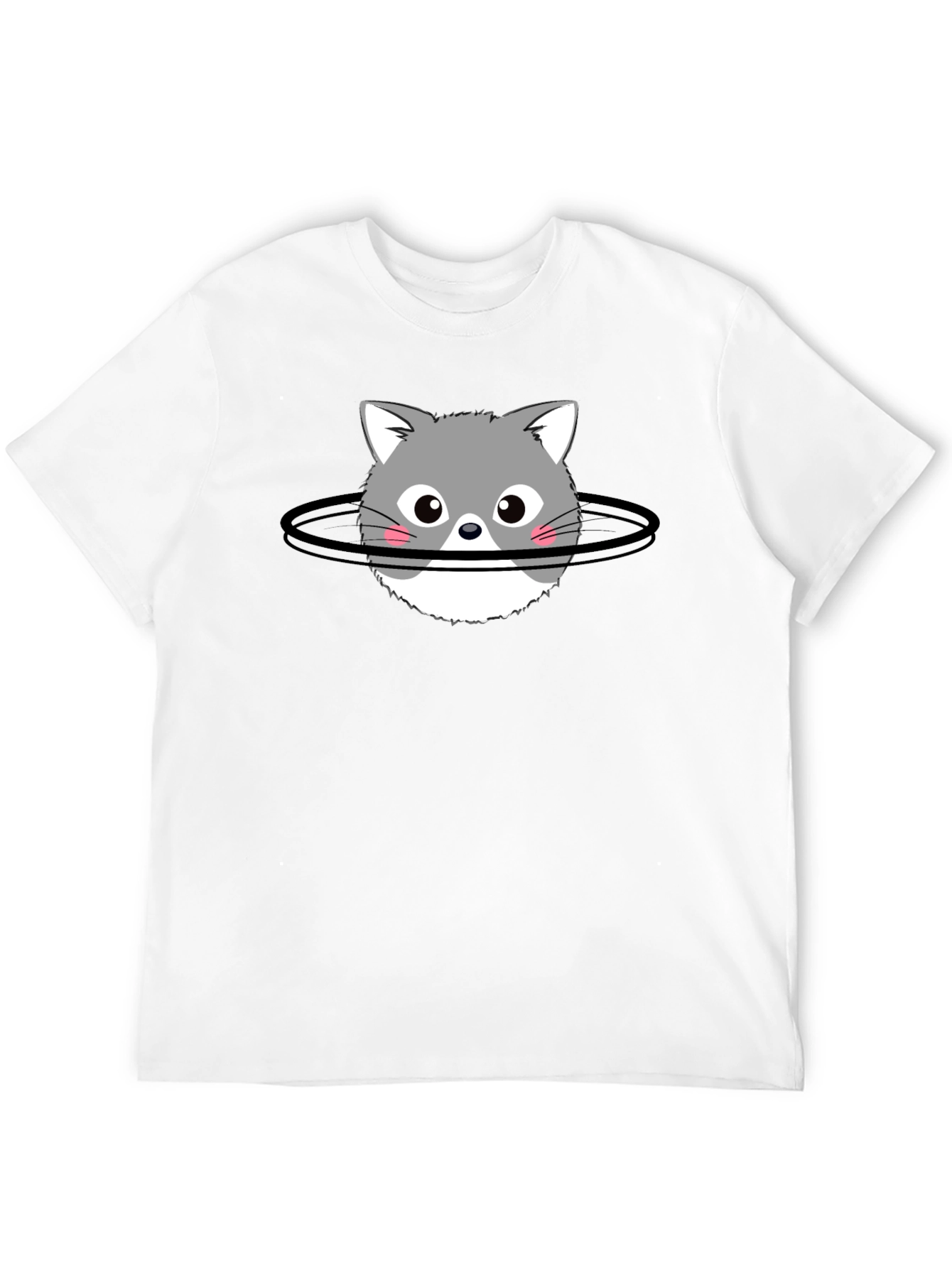Cat Planet T-Shirt - Black Cotton Graphic Tee