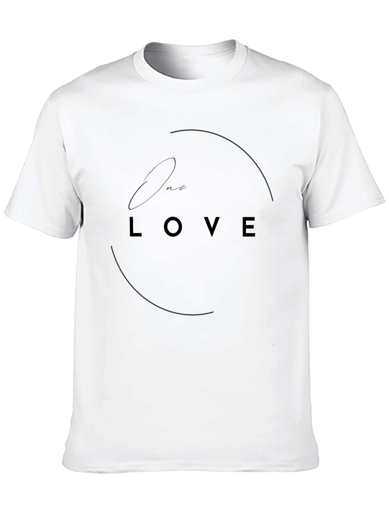 One Love Black Graphic Tee