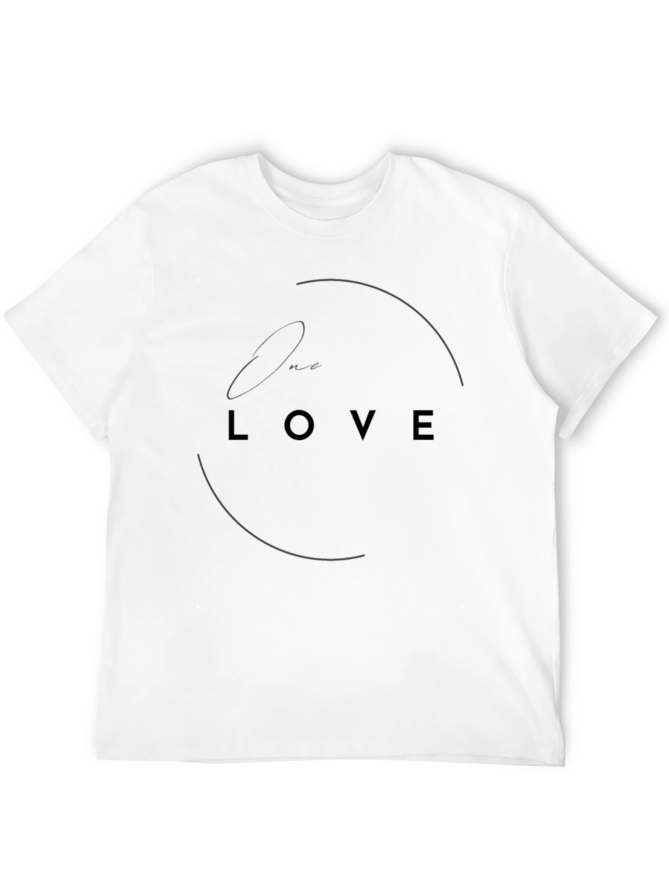 One Love Black Graphic Tee