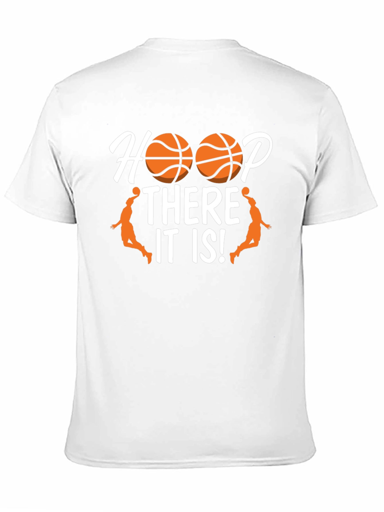 Hoop There It Is! Black Basketball Graphic T-Shirt