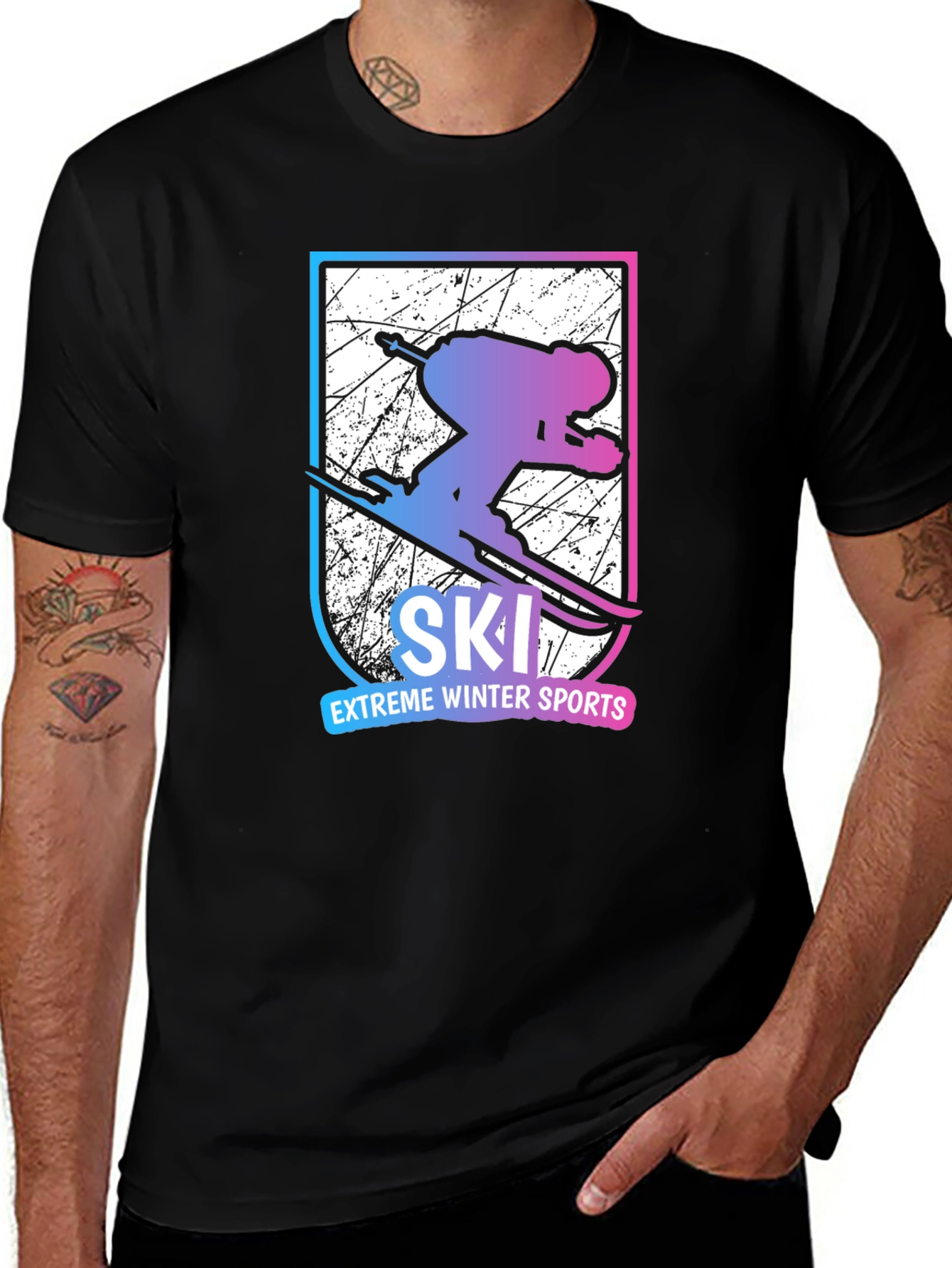 Extreme Winter Sports Ski T-Shirt