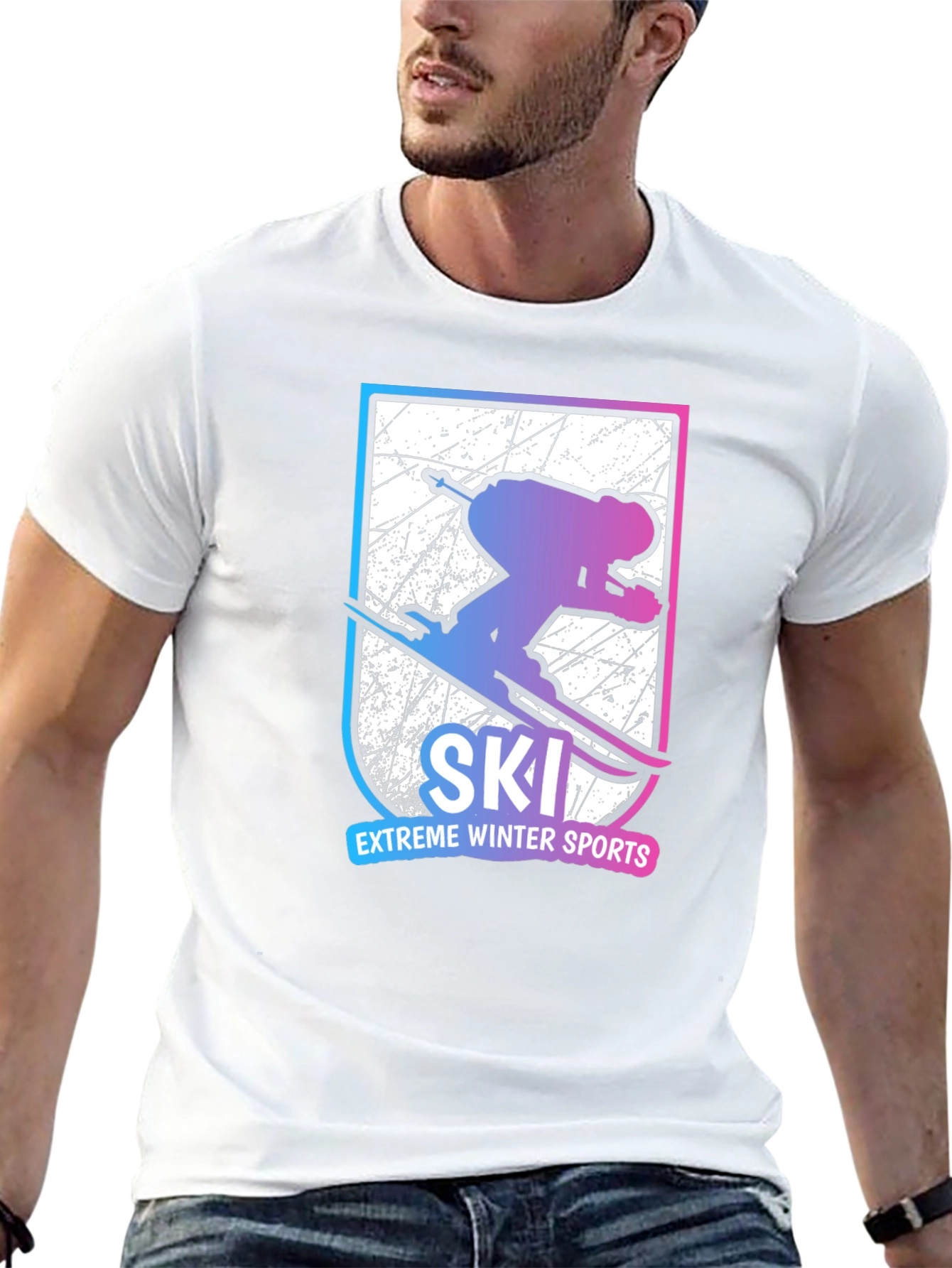Extreme Winter Sports Ski T-Shirt