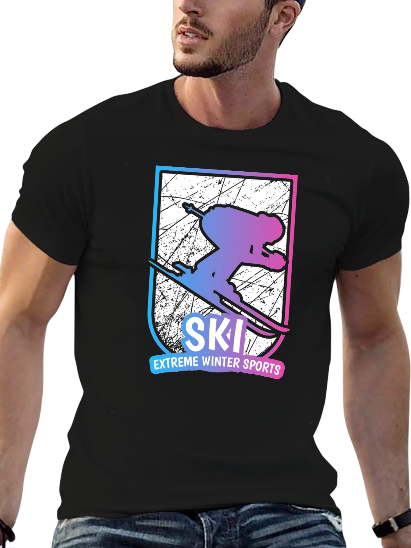 Extreme Winter Sports Ski T-Shirt