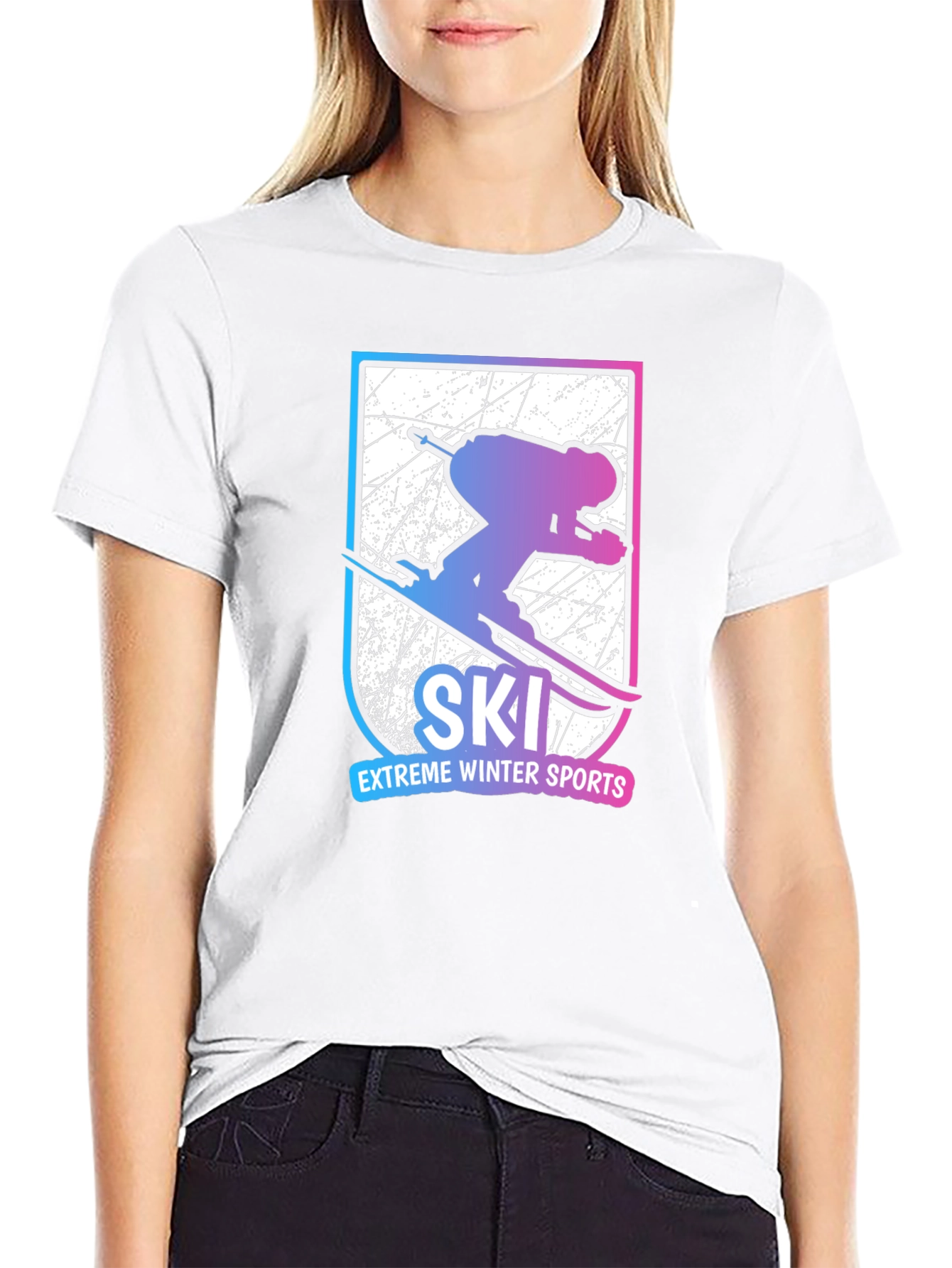 Extreme Winter Sports Ski T-Shirt