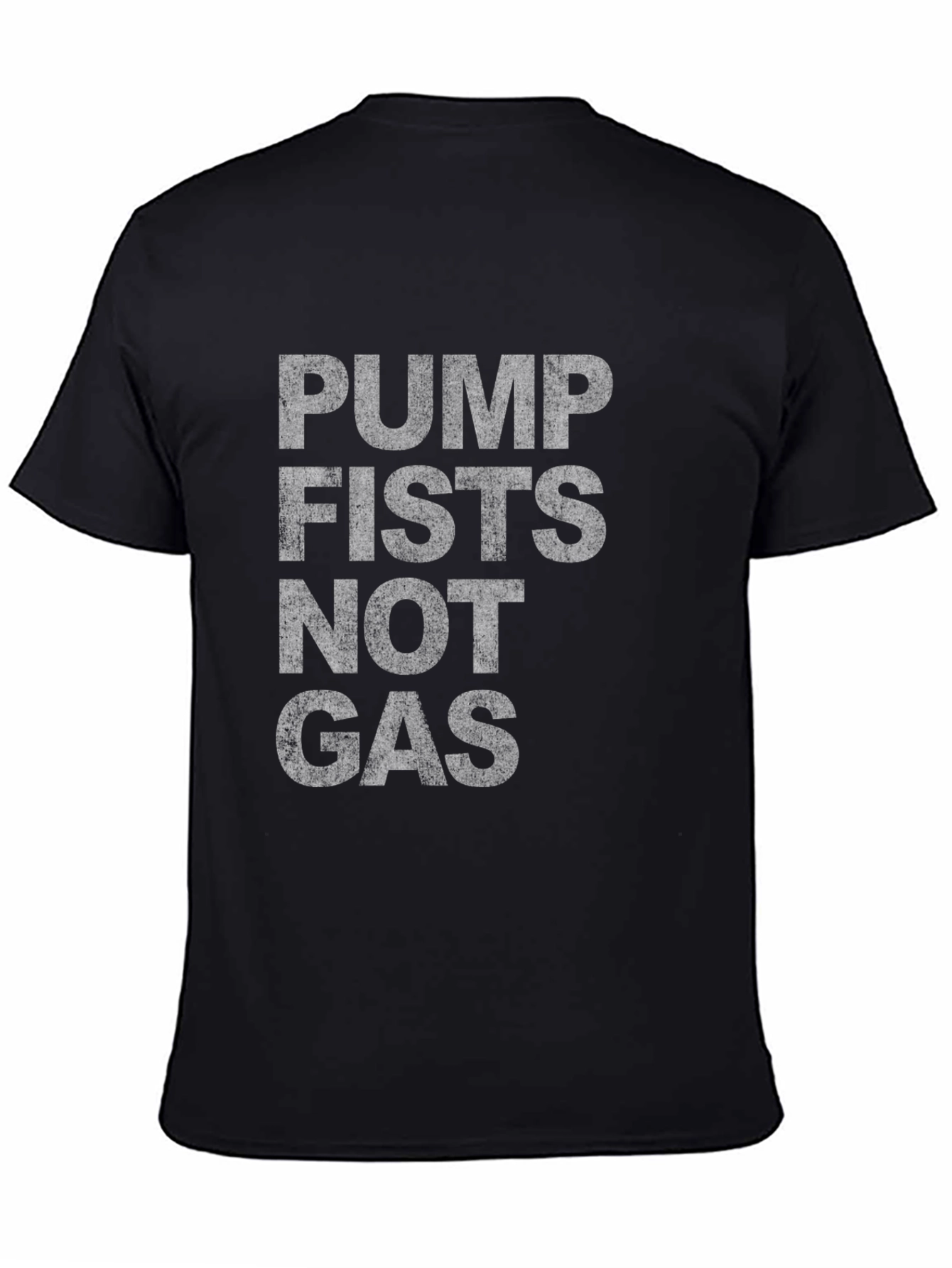 Pump Fists Not Gas Graphic Tee - Black