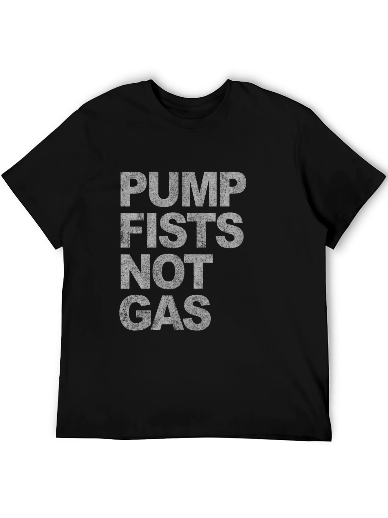 Pump Fists Not Gas Graphic Tee - Black