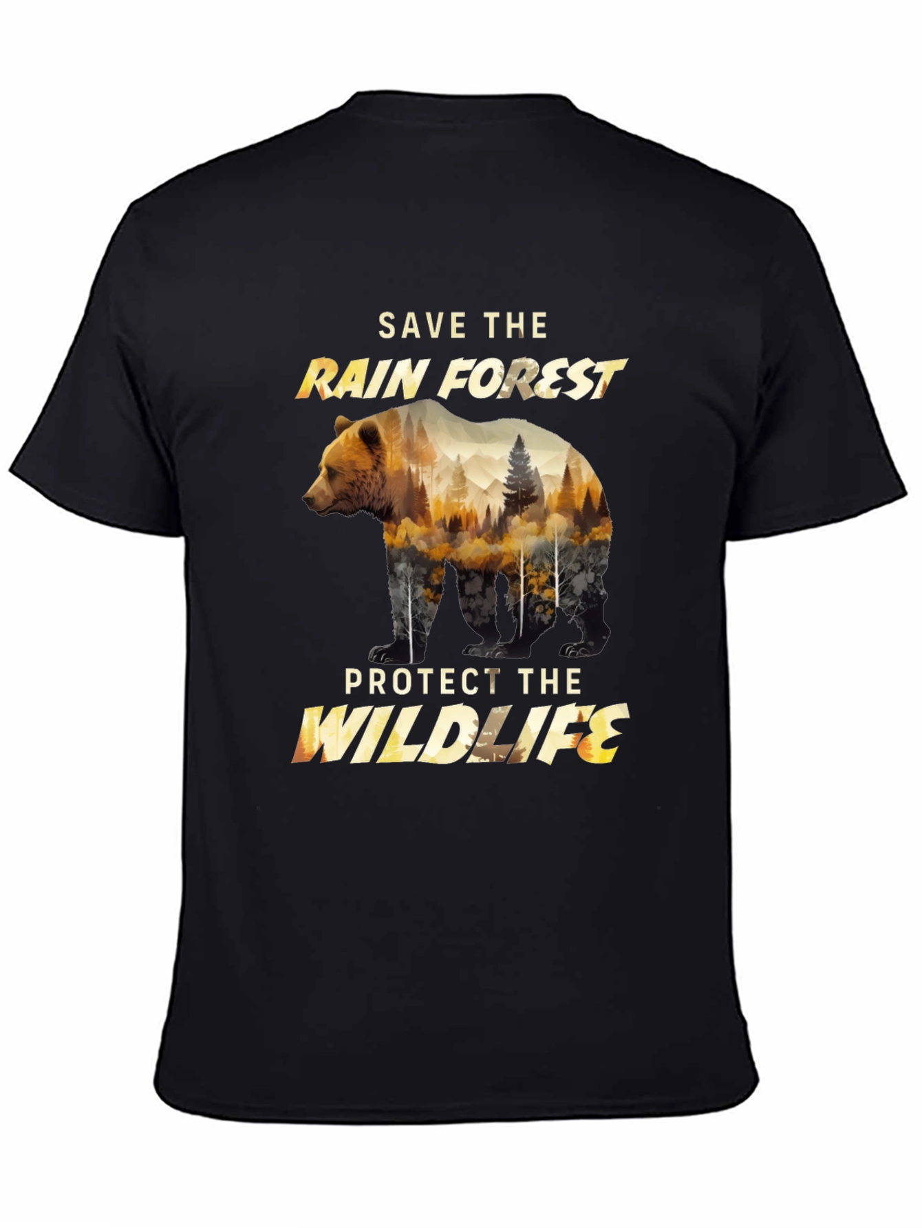 Save the Rainforest Wildlife Graphic Tee