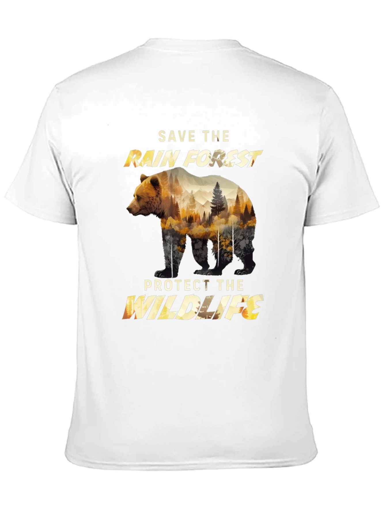 Save the Rainforest Wildlife Graphic Tee