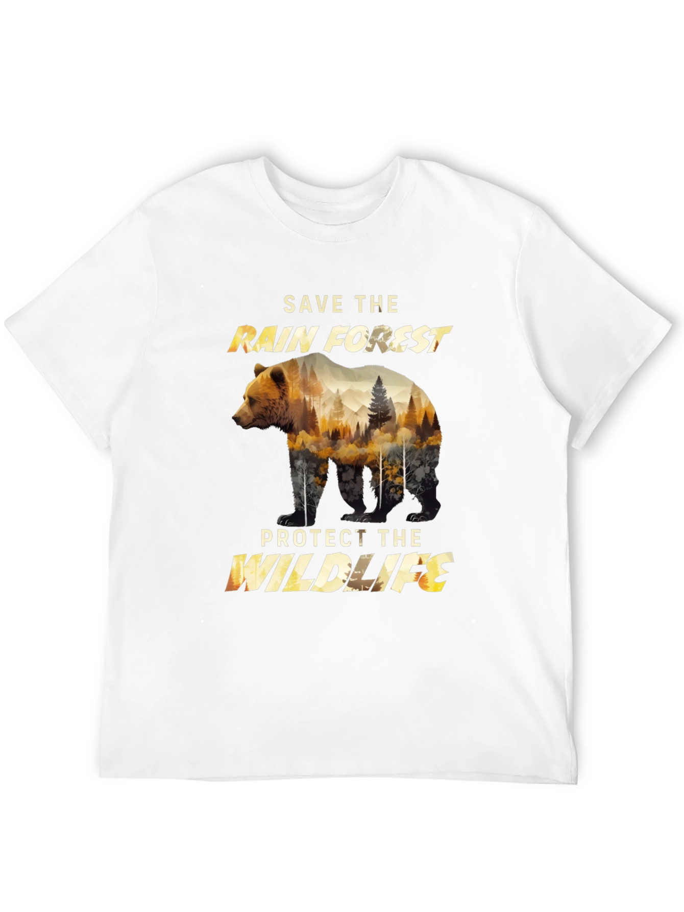 Save the Rainforest Wildlife Graphic Tee