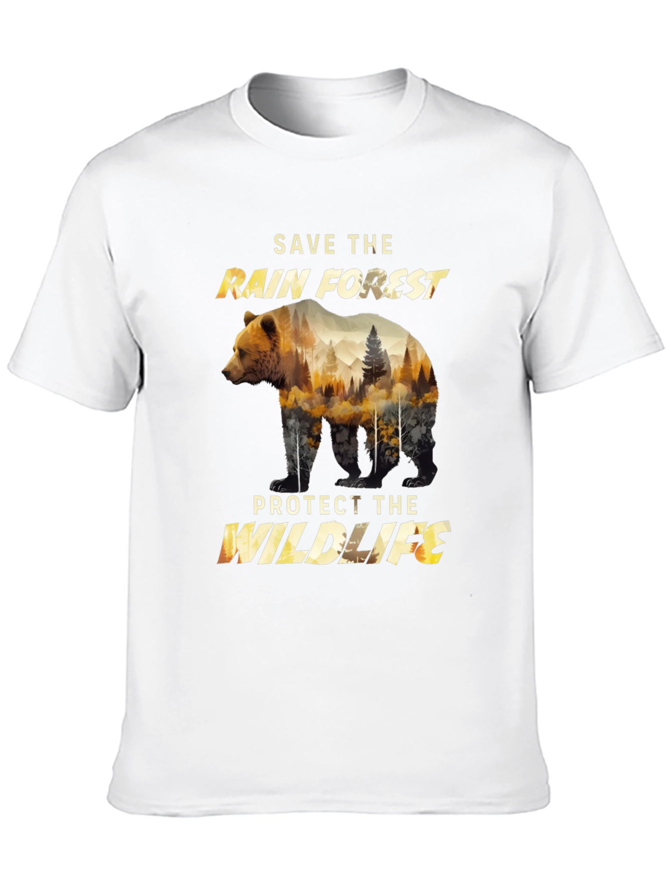Save the Rainforest Wildlife Graphic Tee