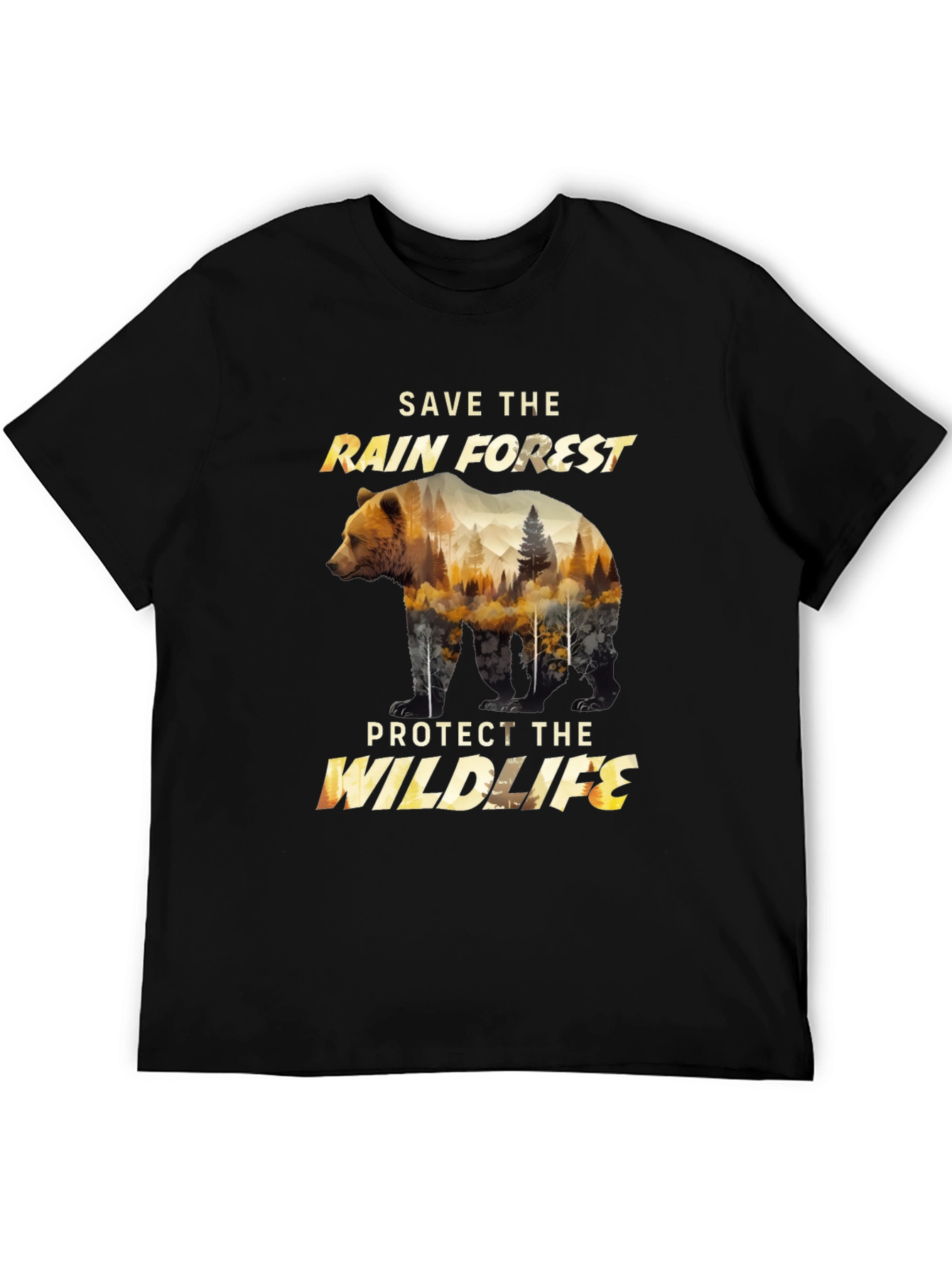 Save the Rainforest Wildlife Graphic Tee