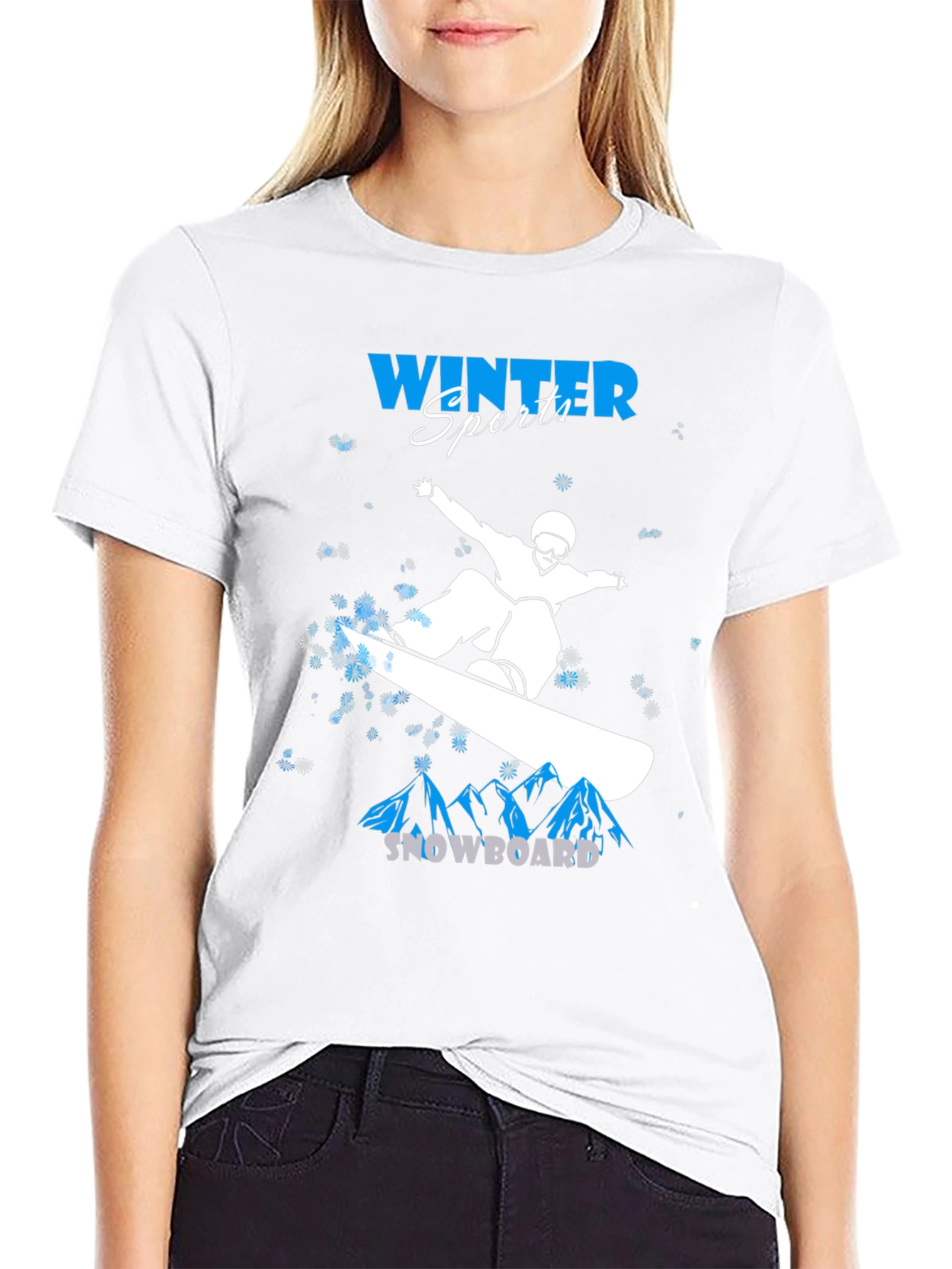 Winter Sports Snowboard T-Shirt