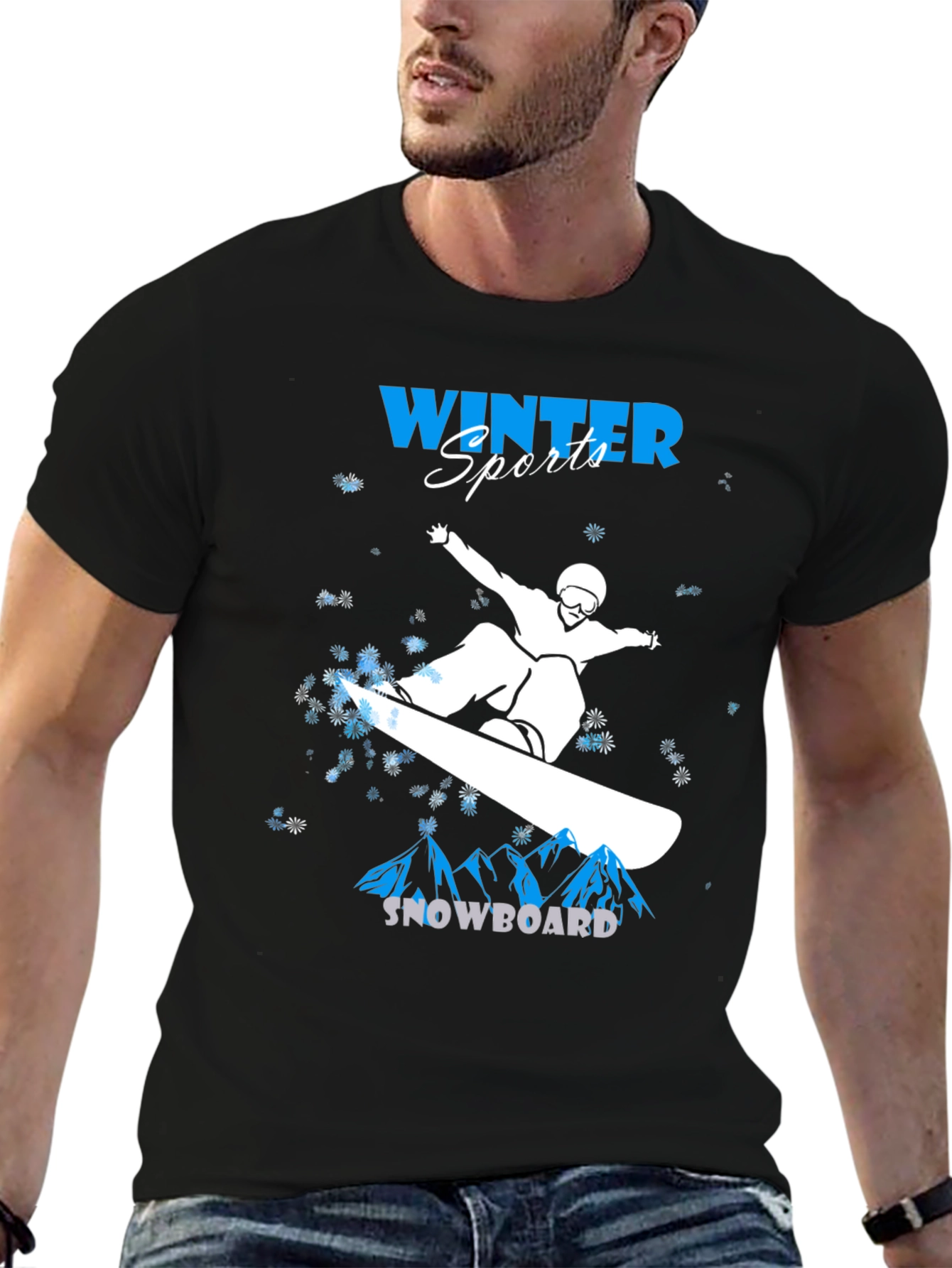 Winter Sports Snowboard T-Shirt