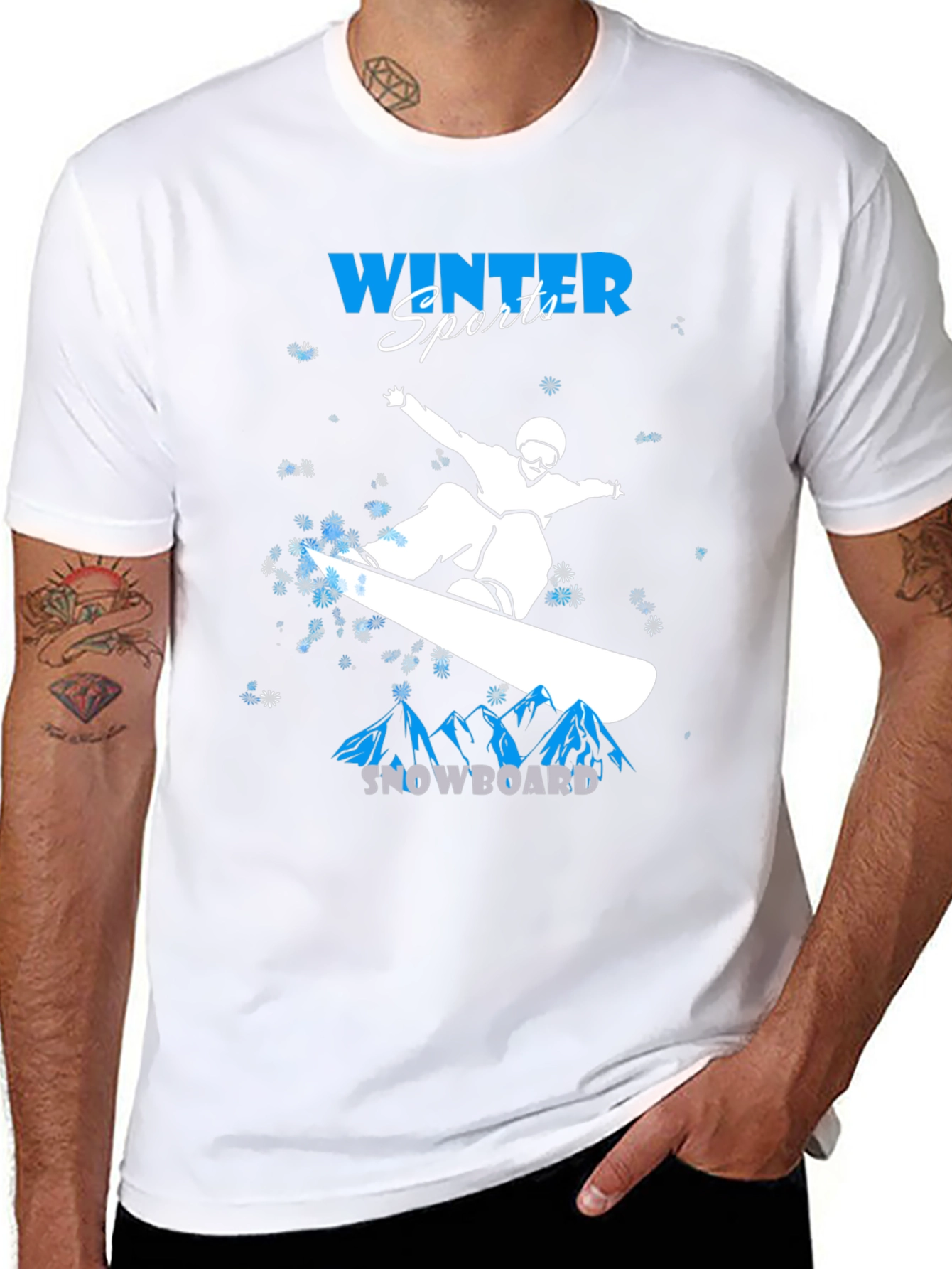 Winter Sports Snowboard T-Shirt